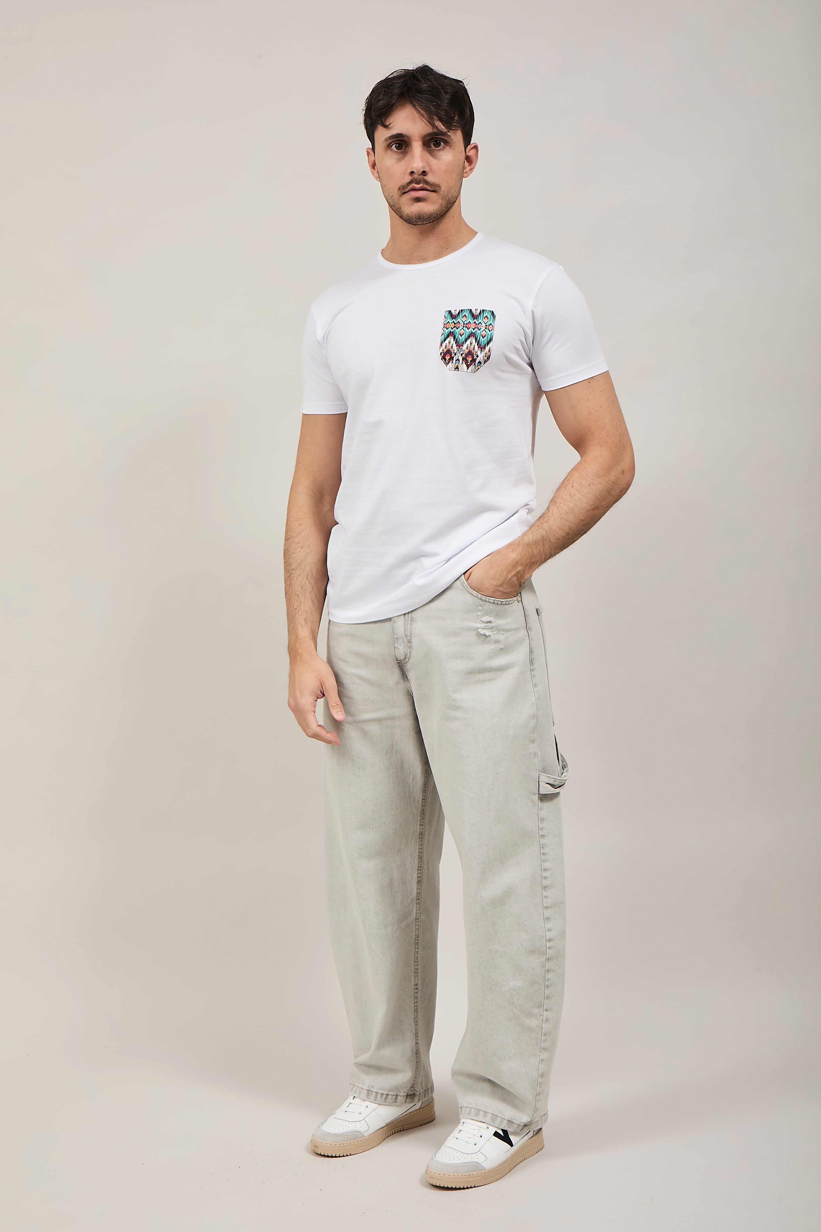 T-shirt V2 Taschino Bianca B2