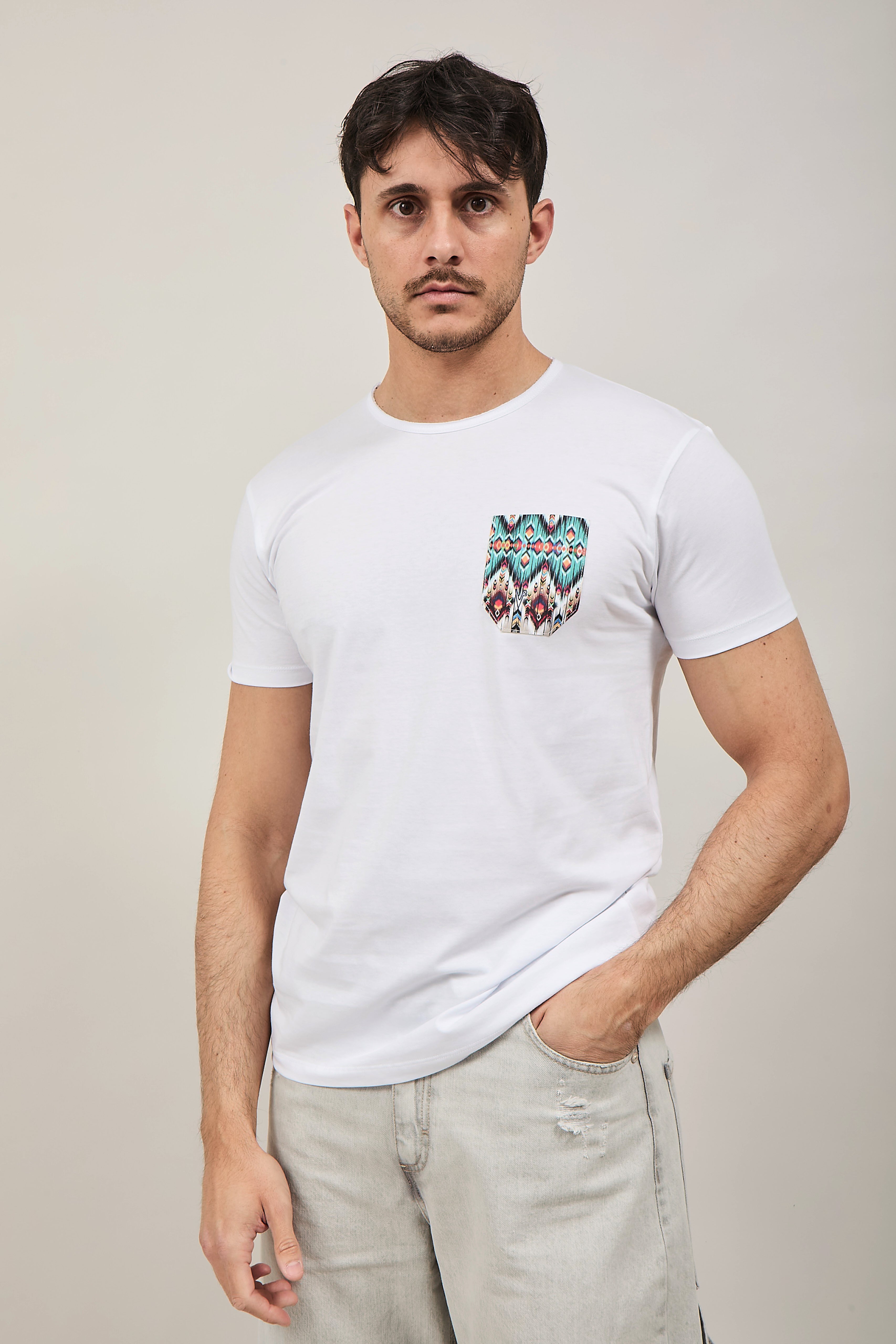 T-shirt V2 Taschino Bianca B2