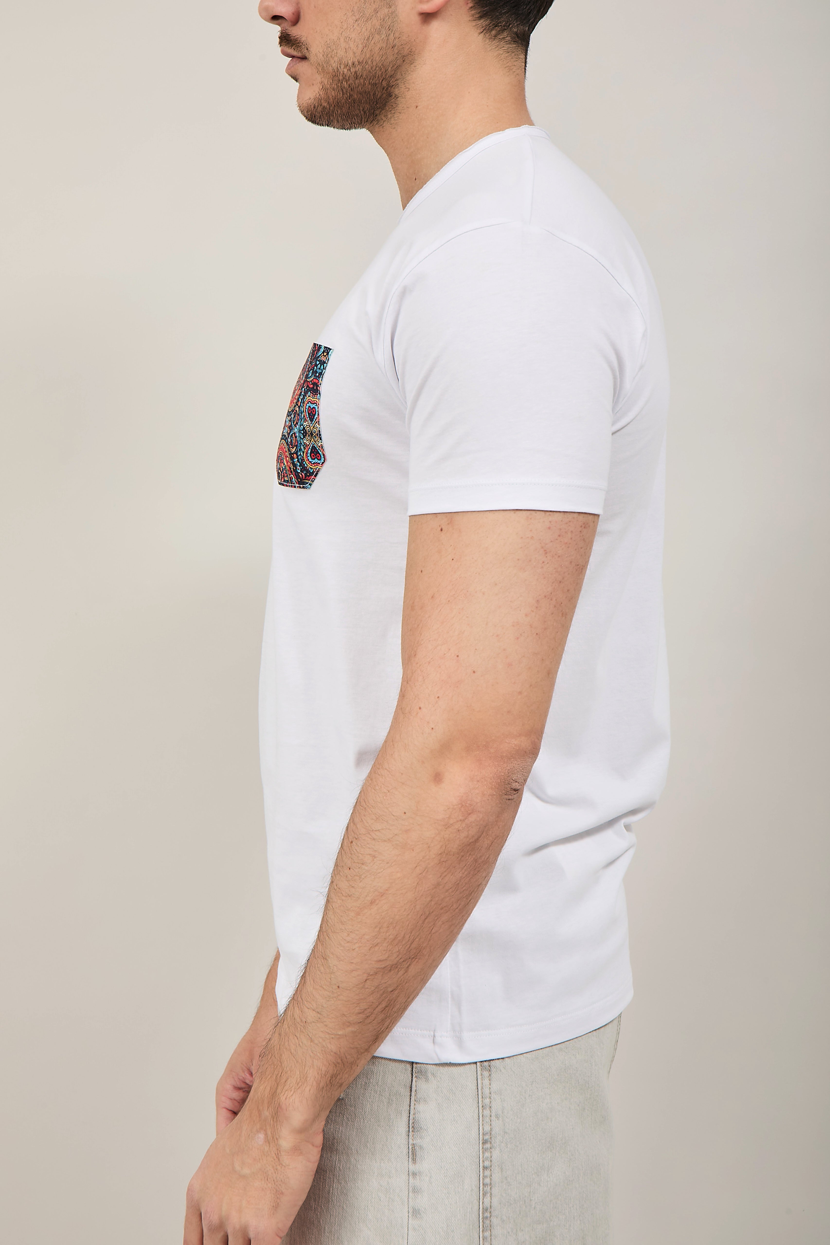 T-shirt V2 Taschino Bianca B5