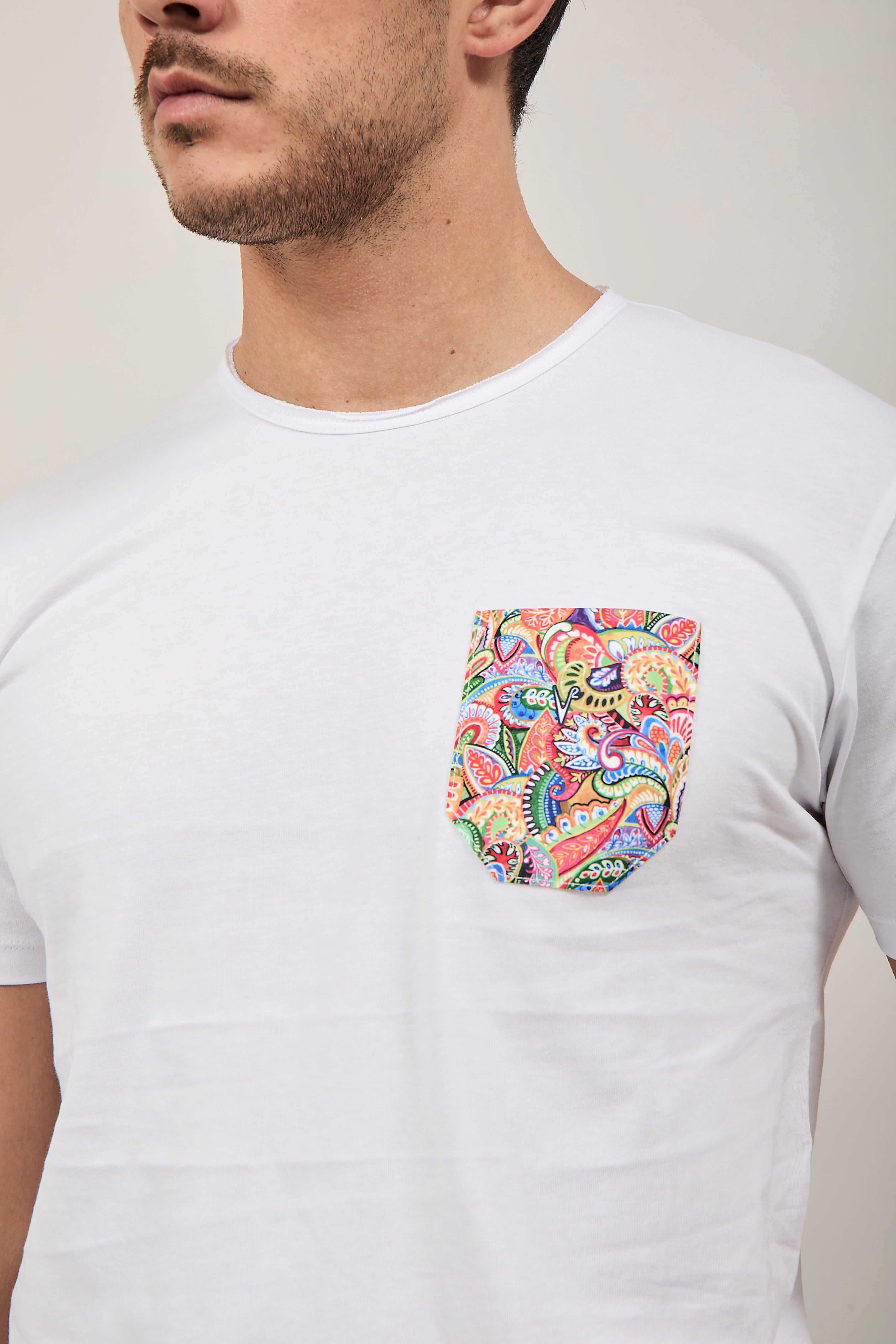 T-shirt V2 Taschino Bianca B6