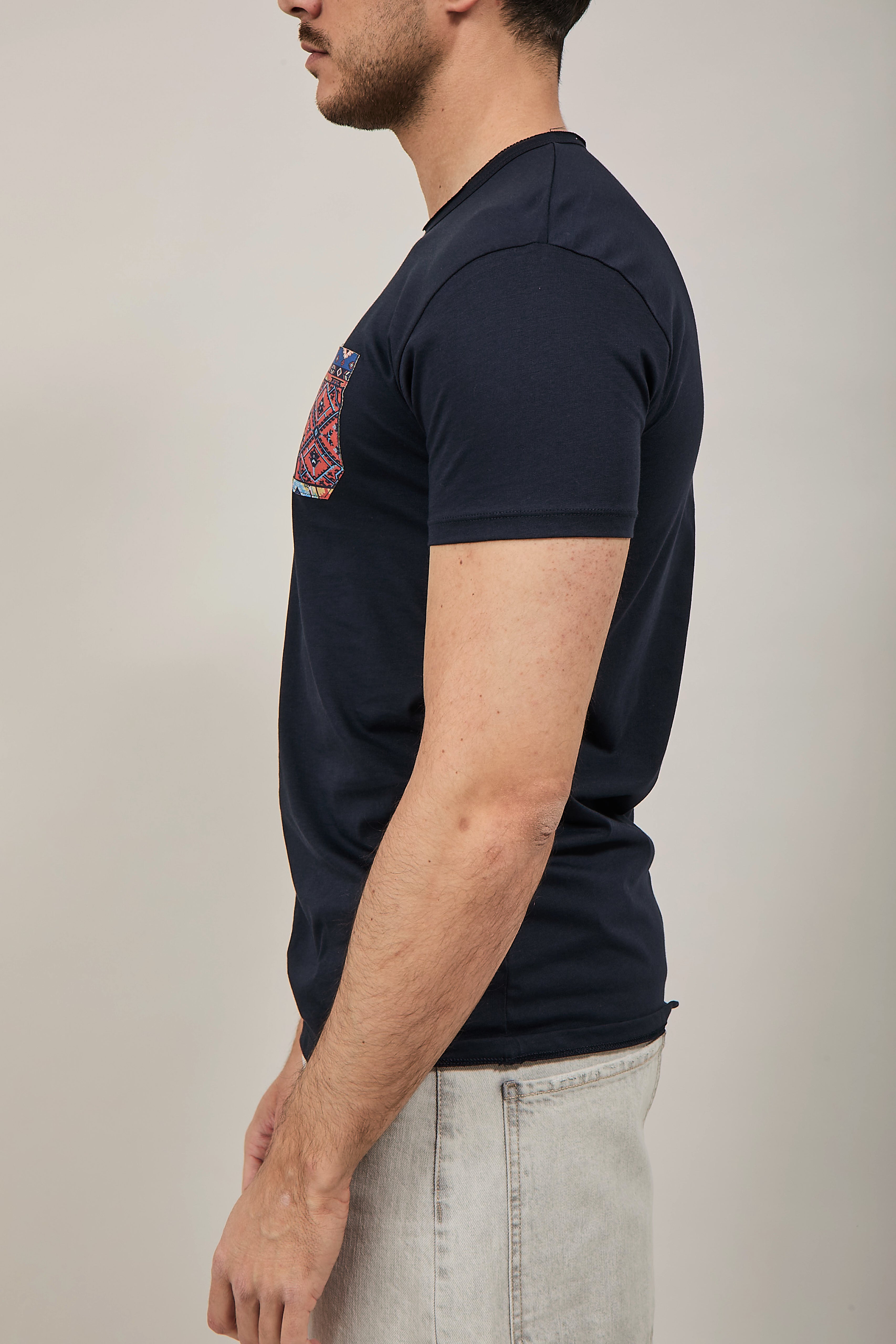 T-shirt V2 Taschino Blu BL8
