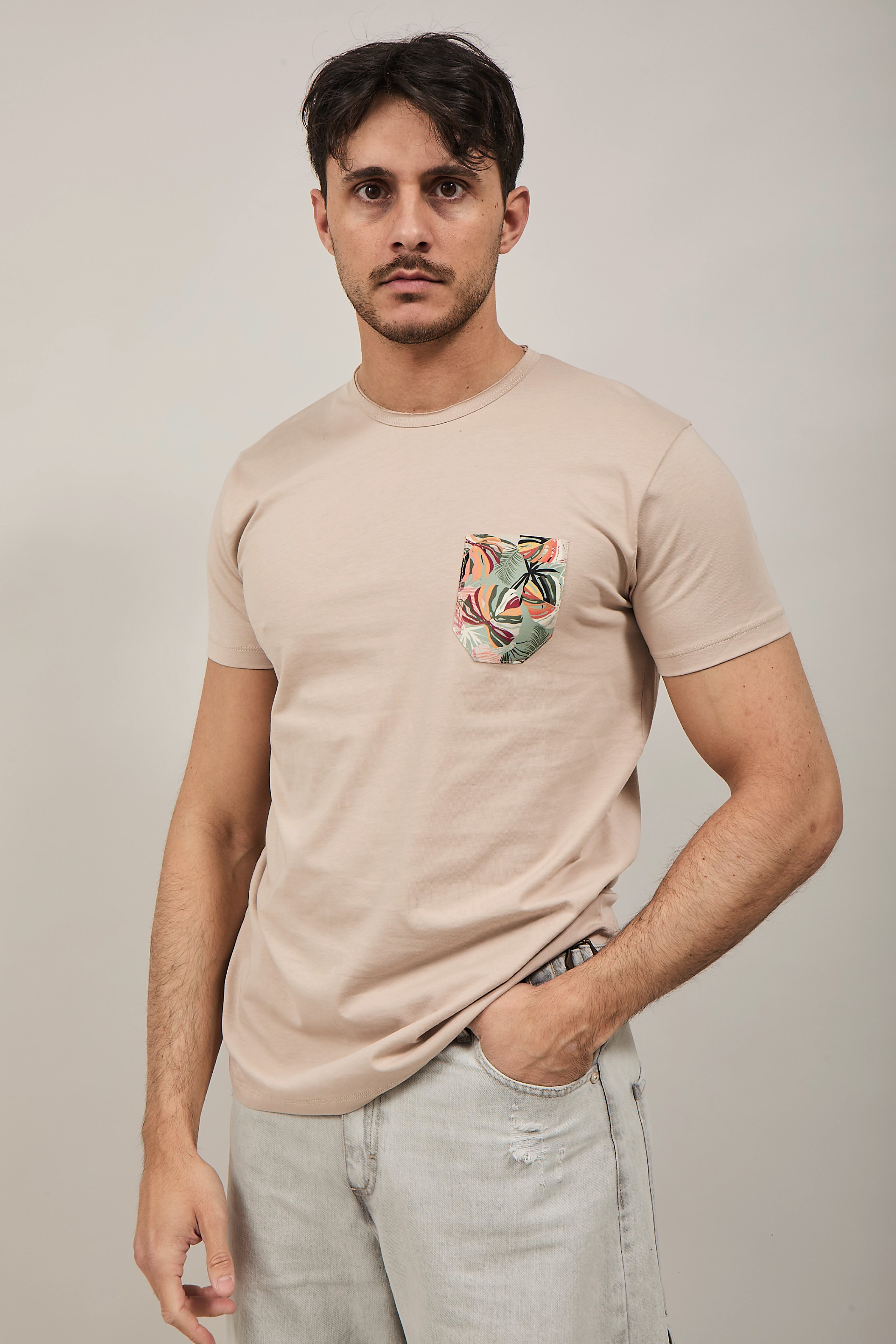 T-shirt V2 Taschino Beige BE7