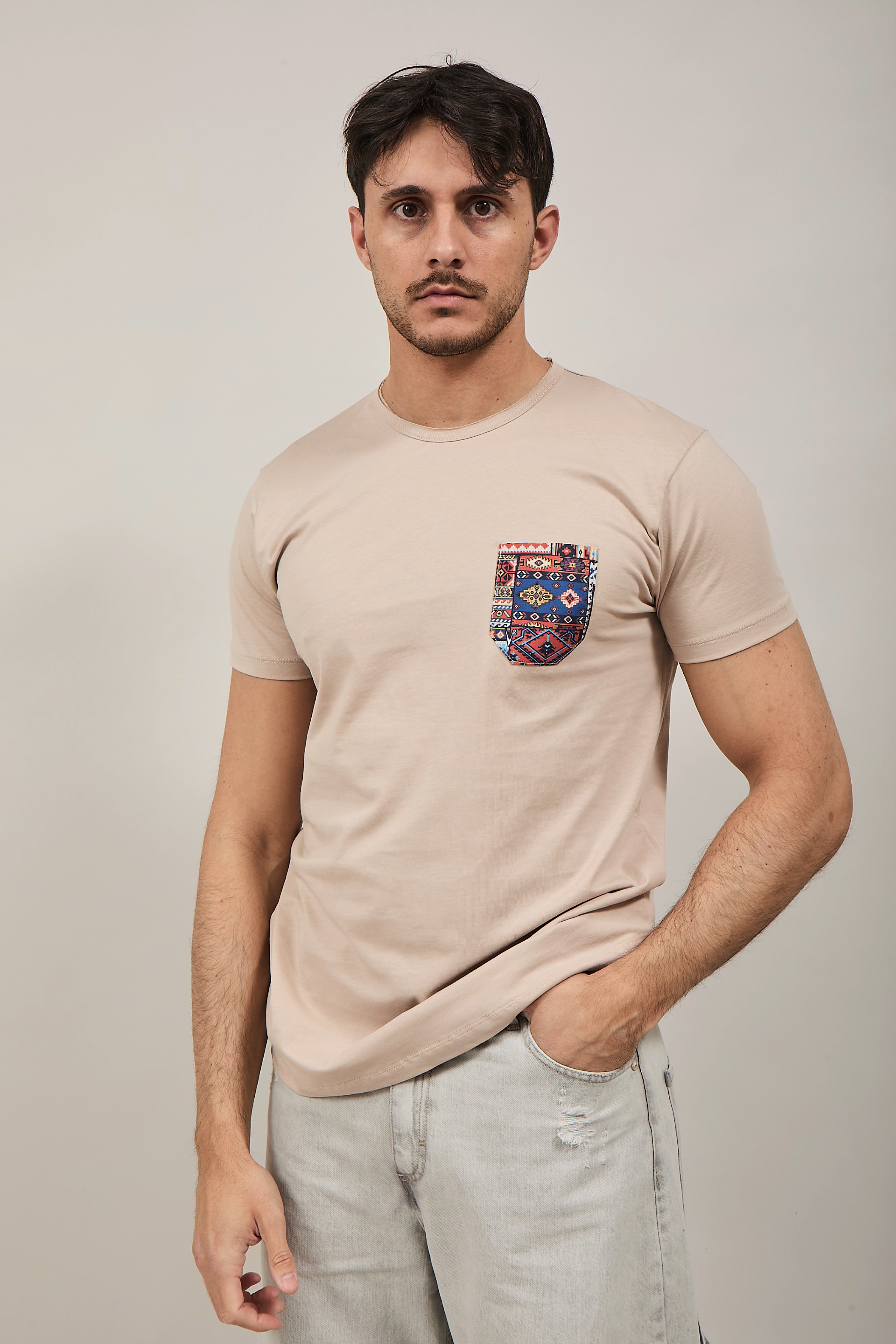 T-shirt V2 Taschino Beige BE8