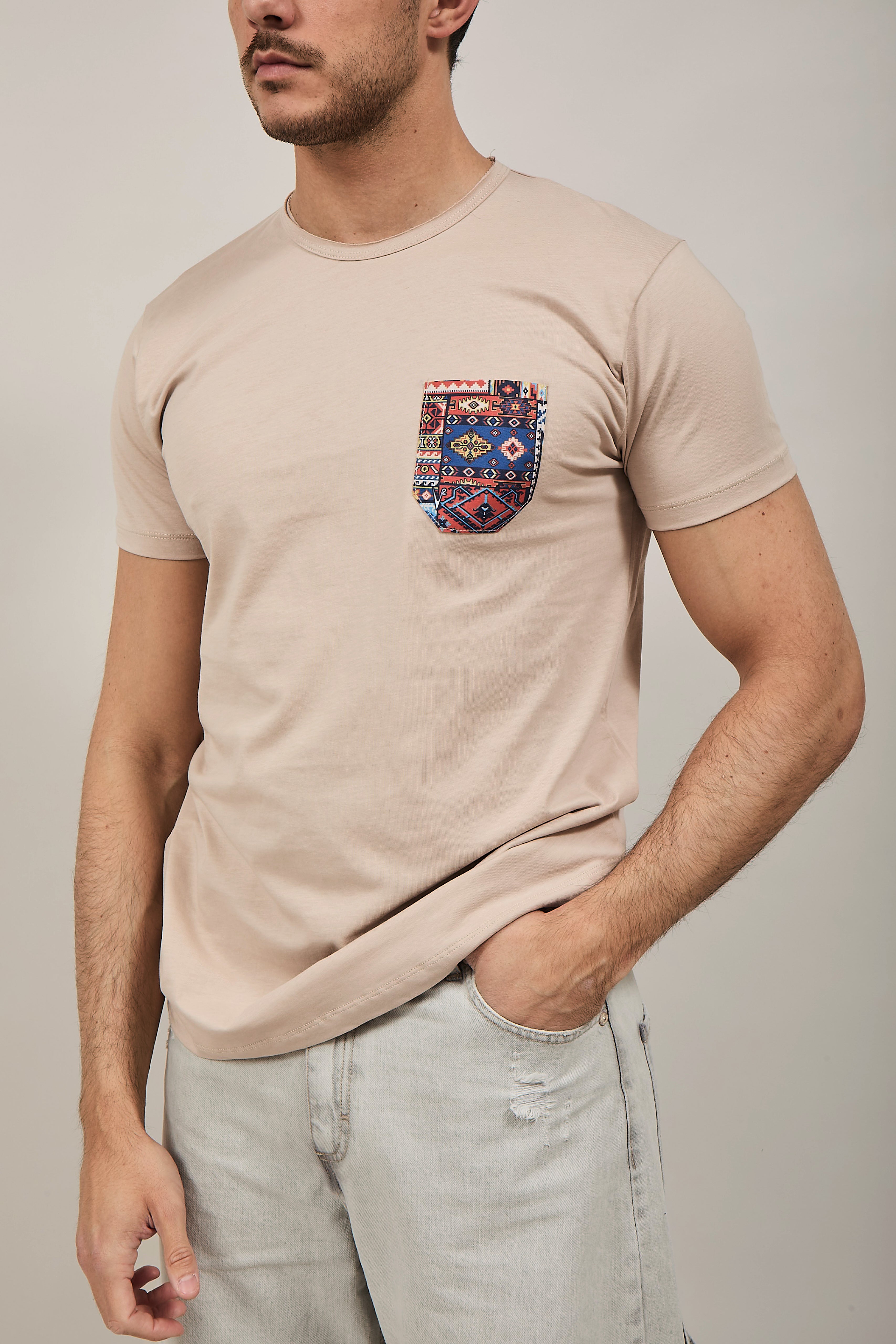 T-shirt V2 Taschino Beige BE8