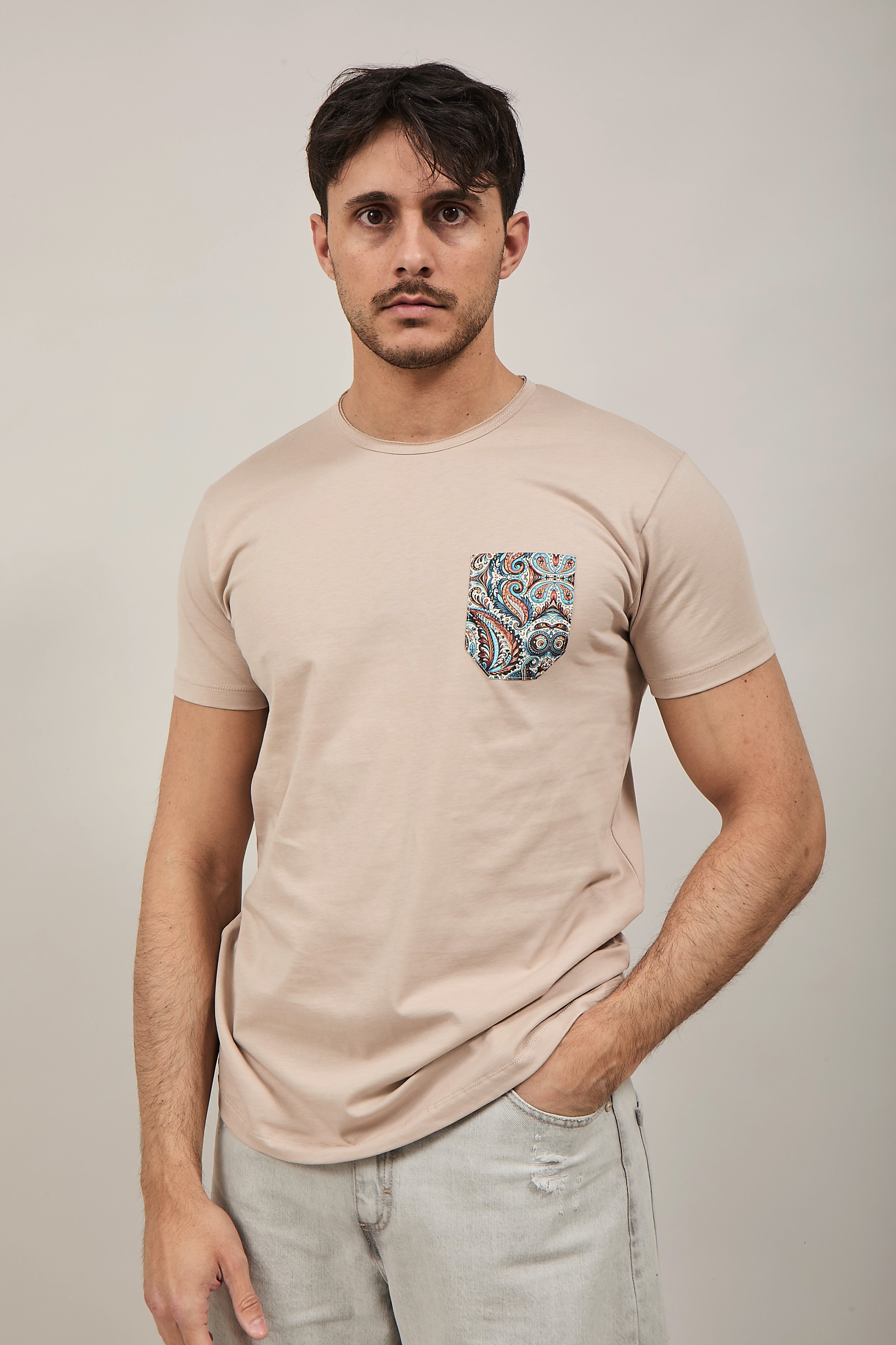 T-shirt V2 Taschino Beige BE5
