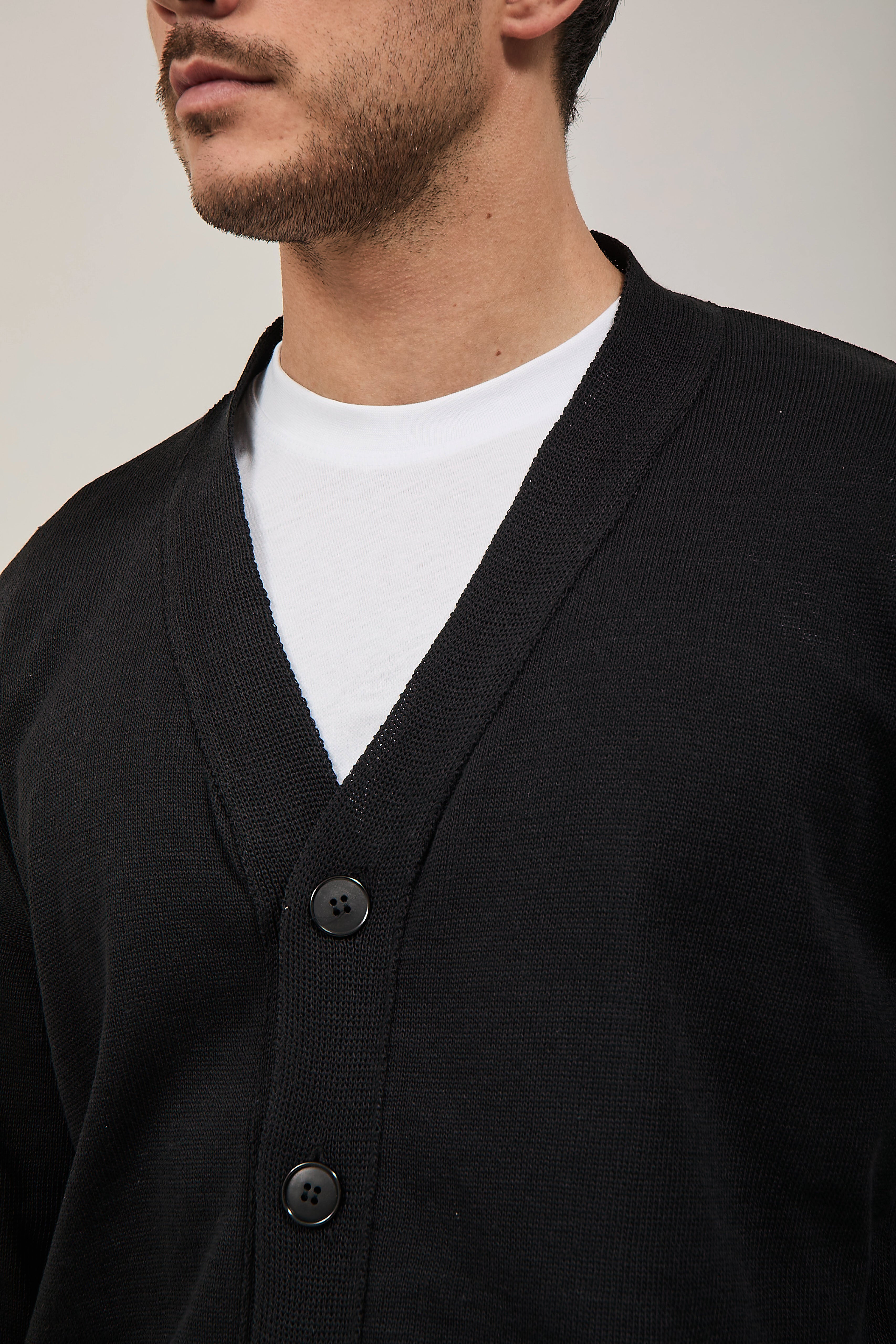 Cardigan crop NJB Nero 01