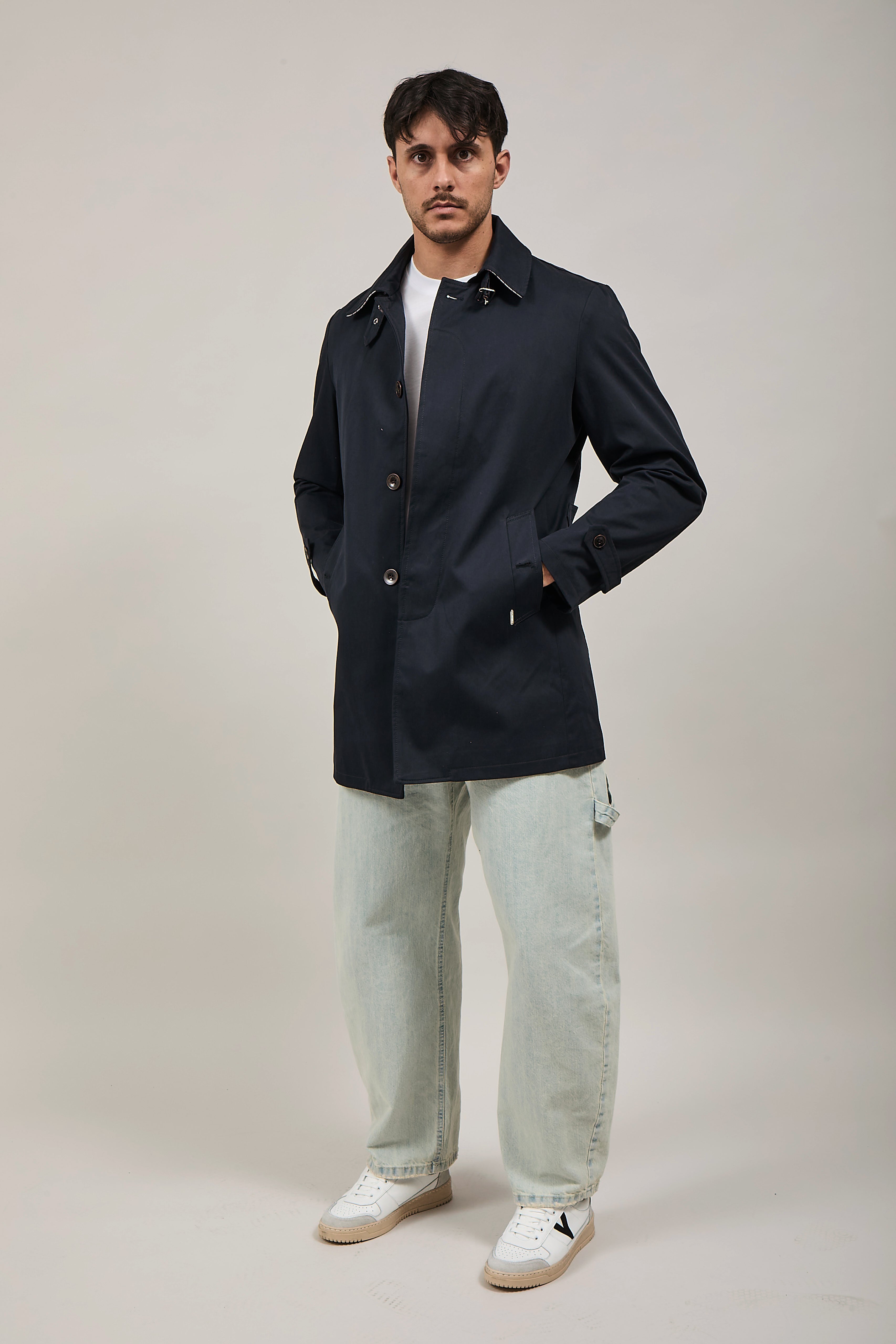 Trench Gianni Lupo Navy 9806