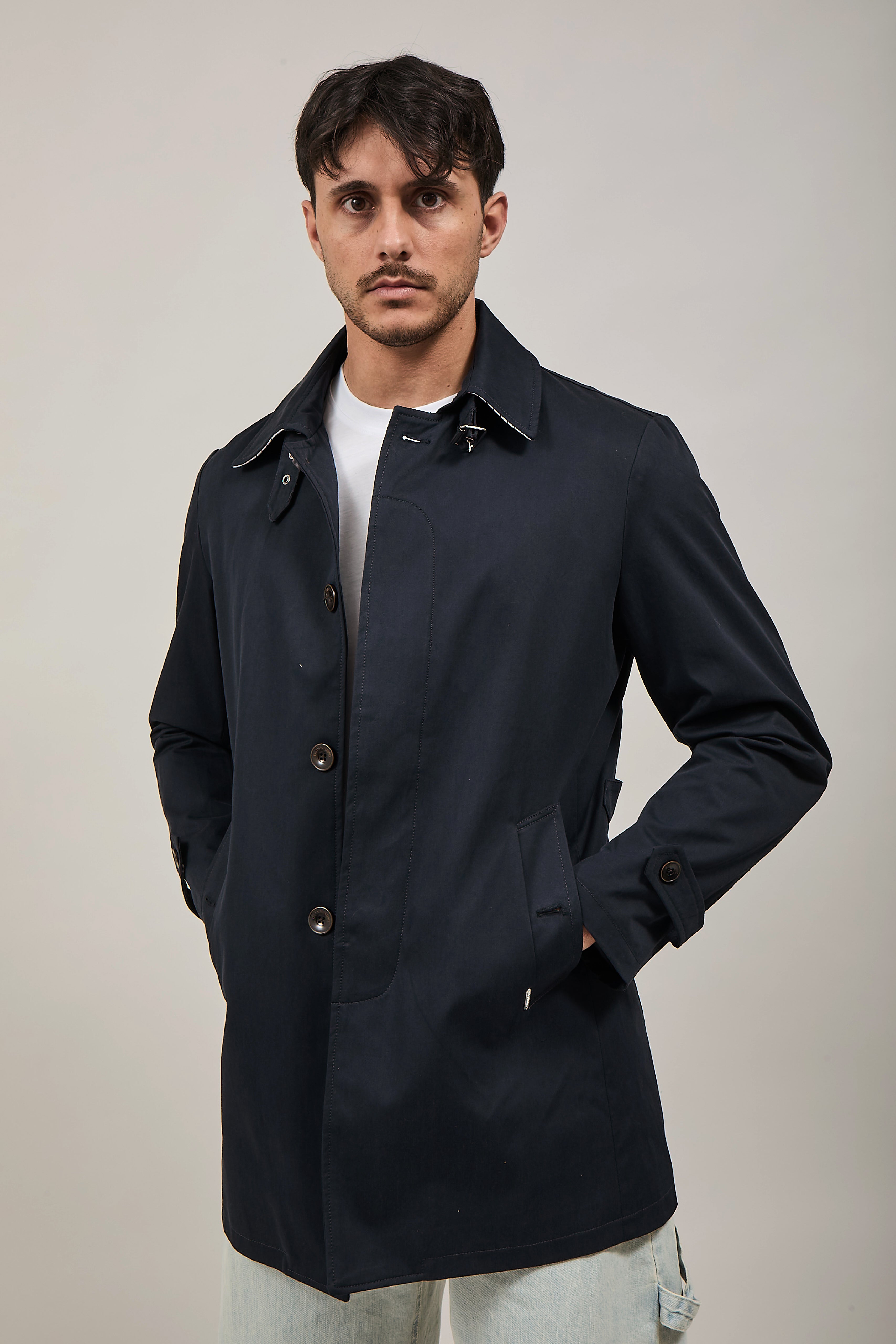 Trench Gianni Lupo Navy 9806