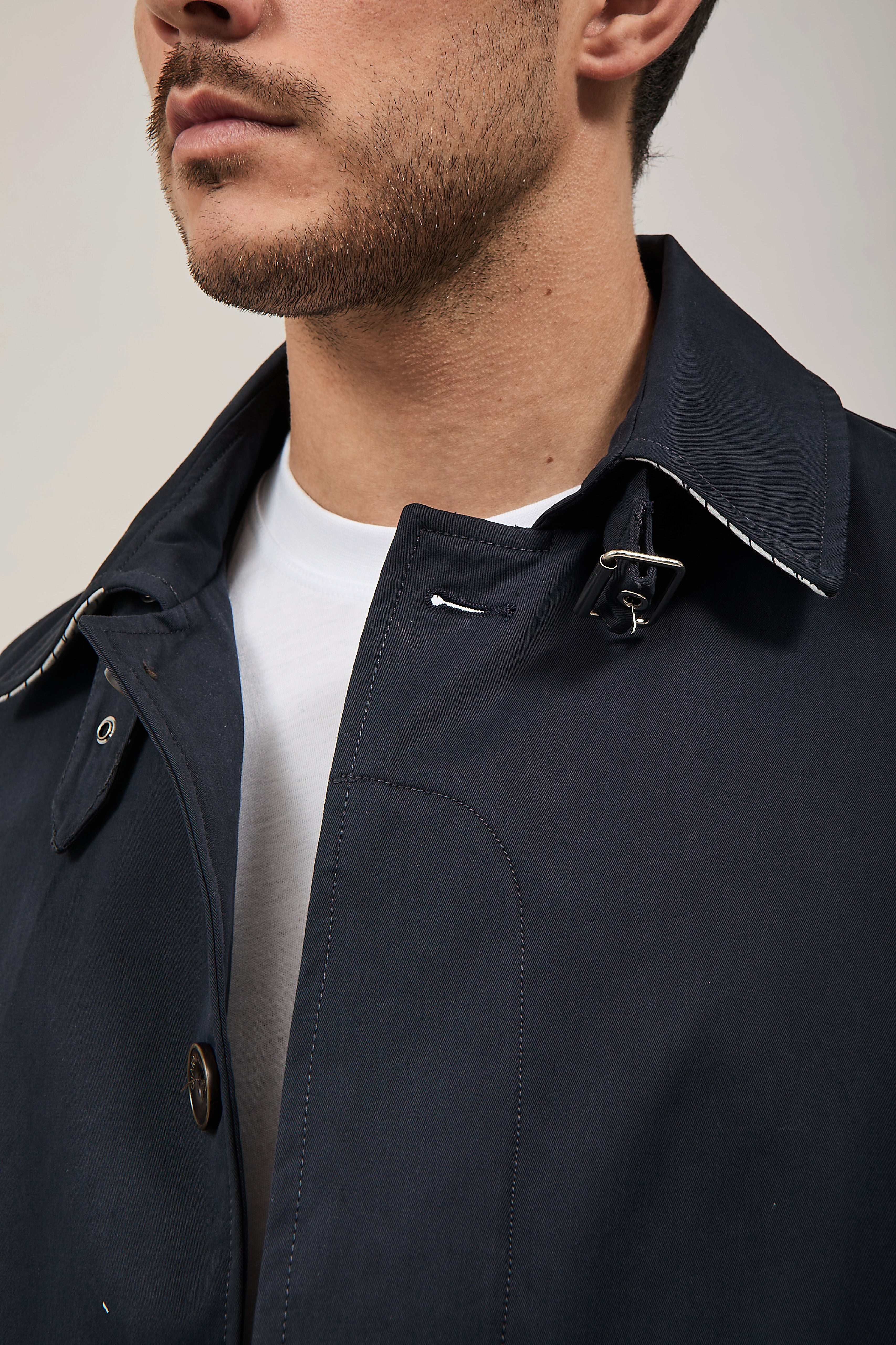 Trench Gianni Lupo Navy 9806