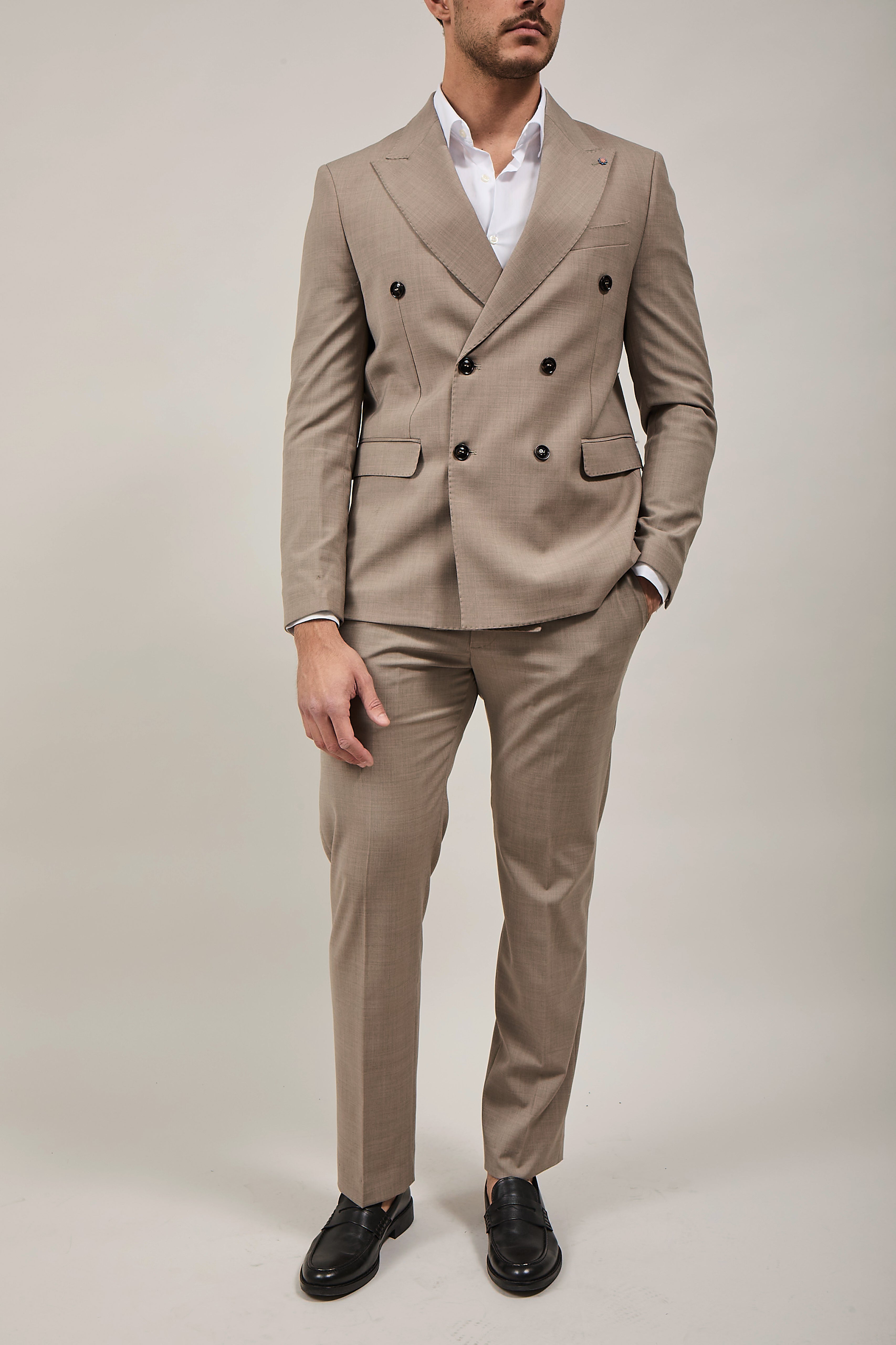 Abito Bharnaba Adige Doppiopetto Beige