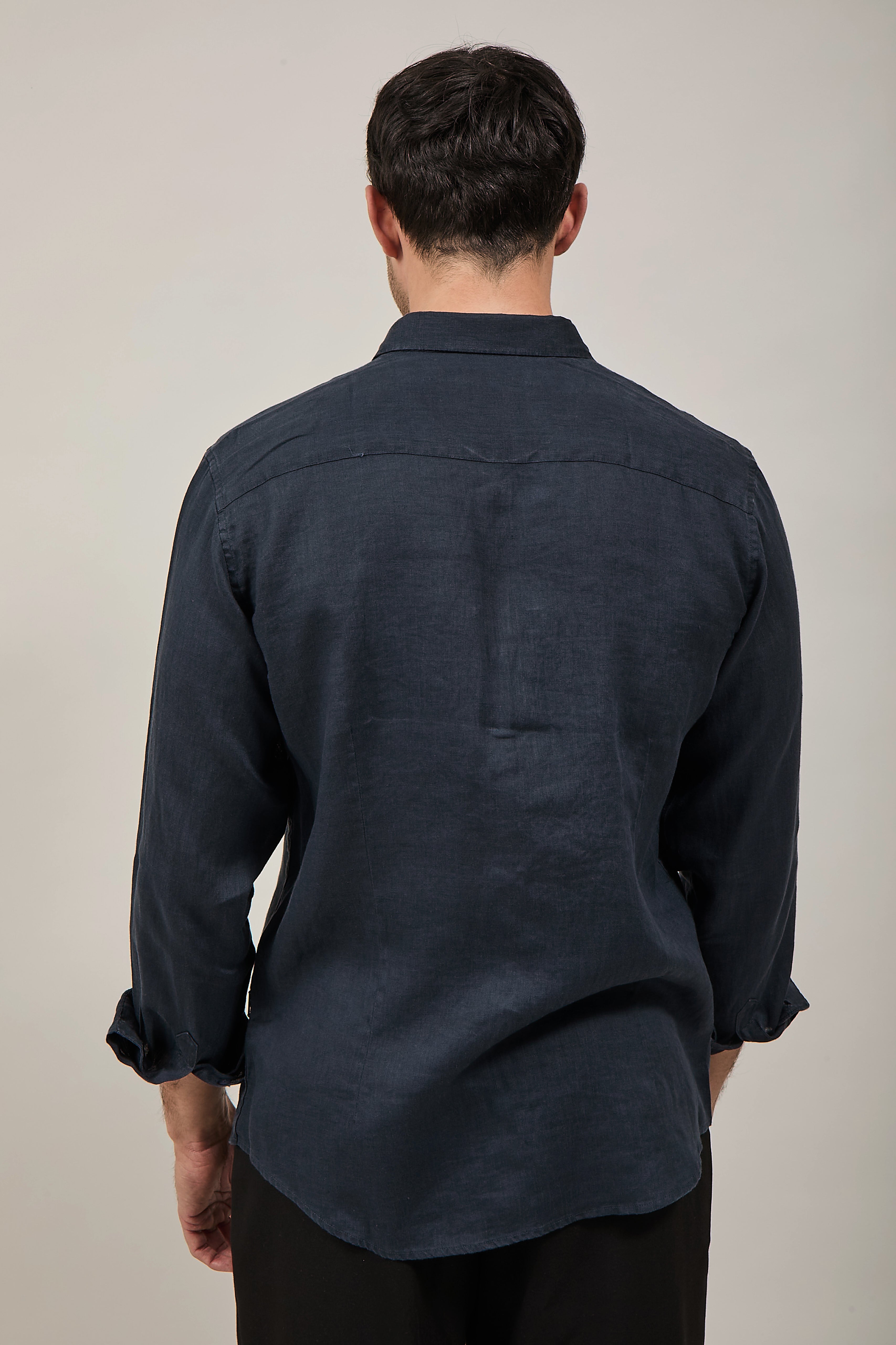 Camicia Gianni Lupo Lino 7619 Navy