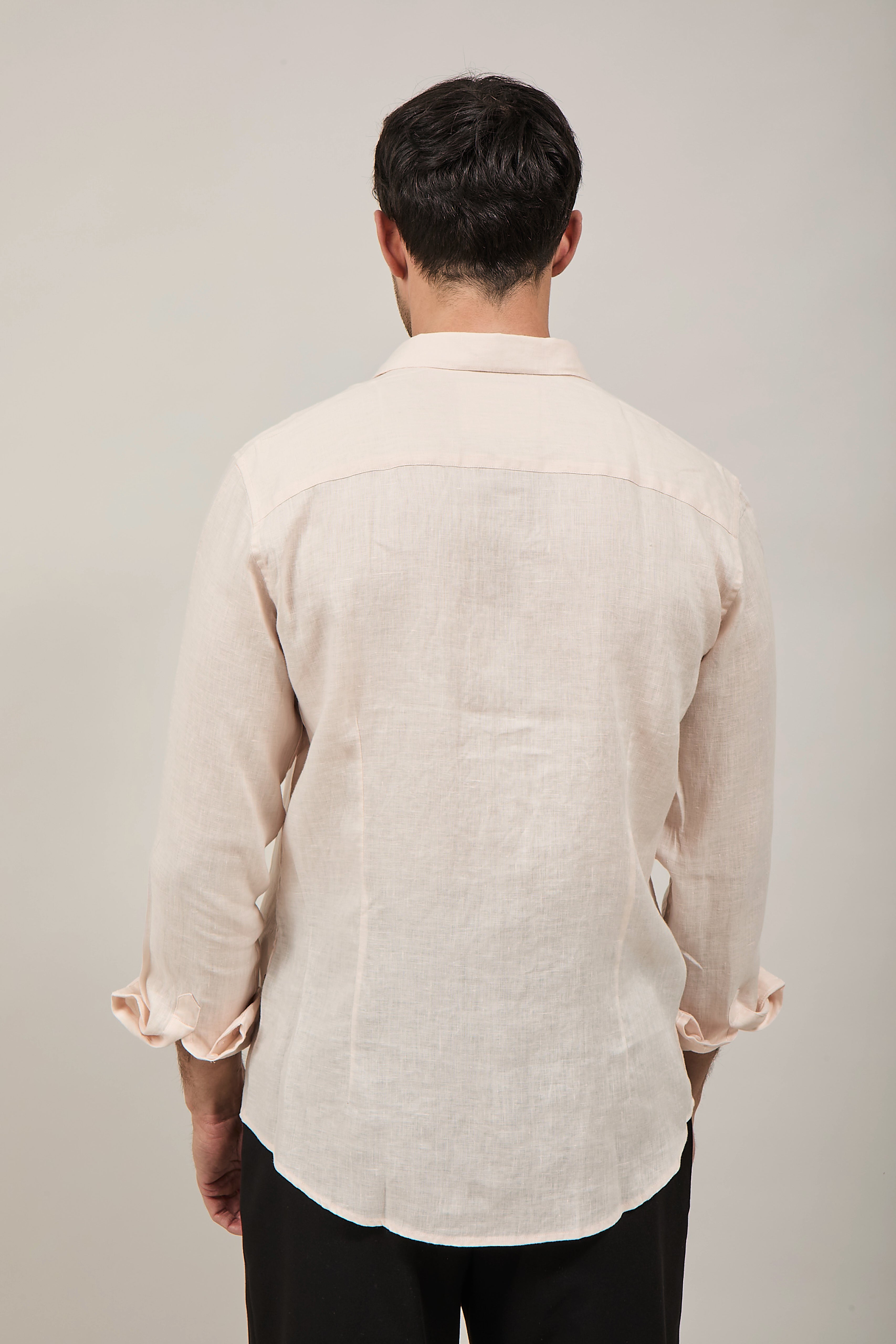 Camicia Gianni Lupo Lino 7619 Rosa