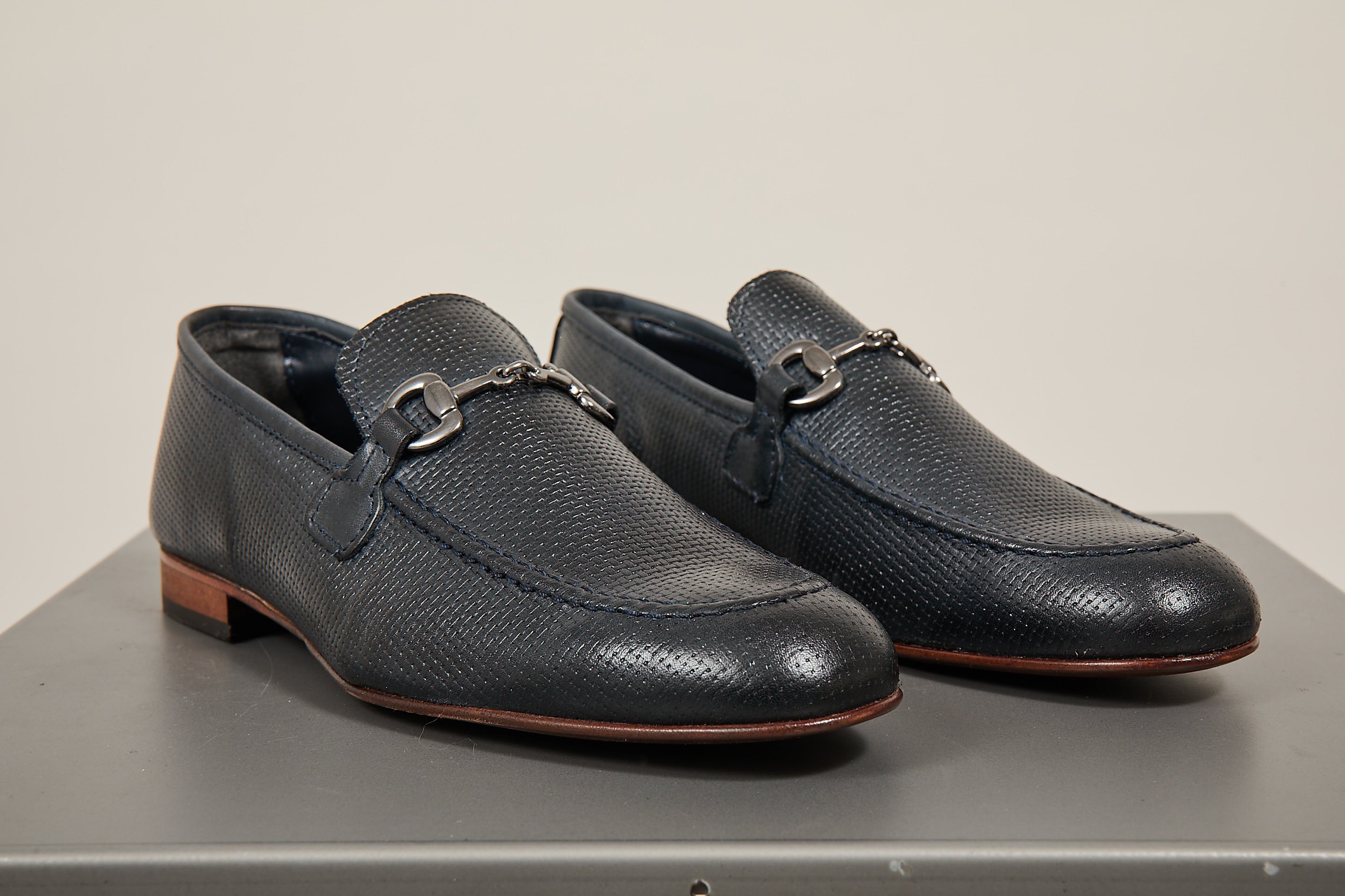 Mocassino Over-d Morsetto Blu E08