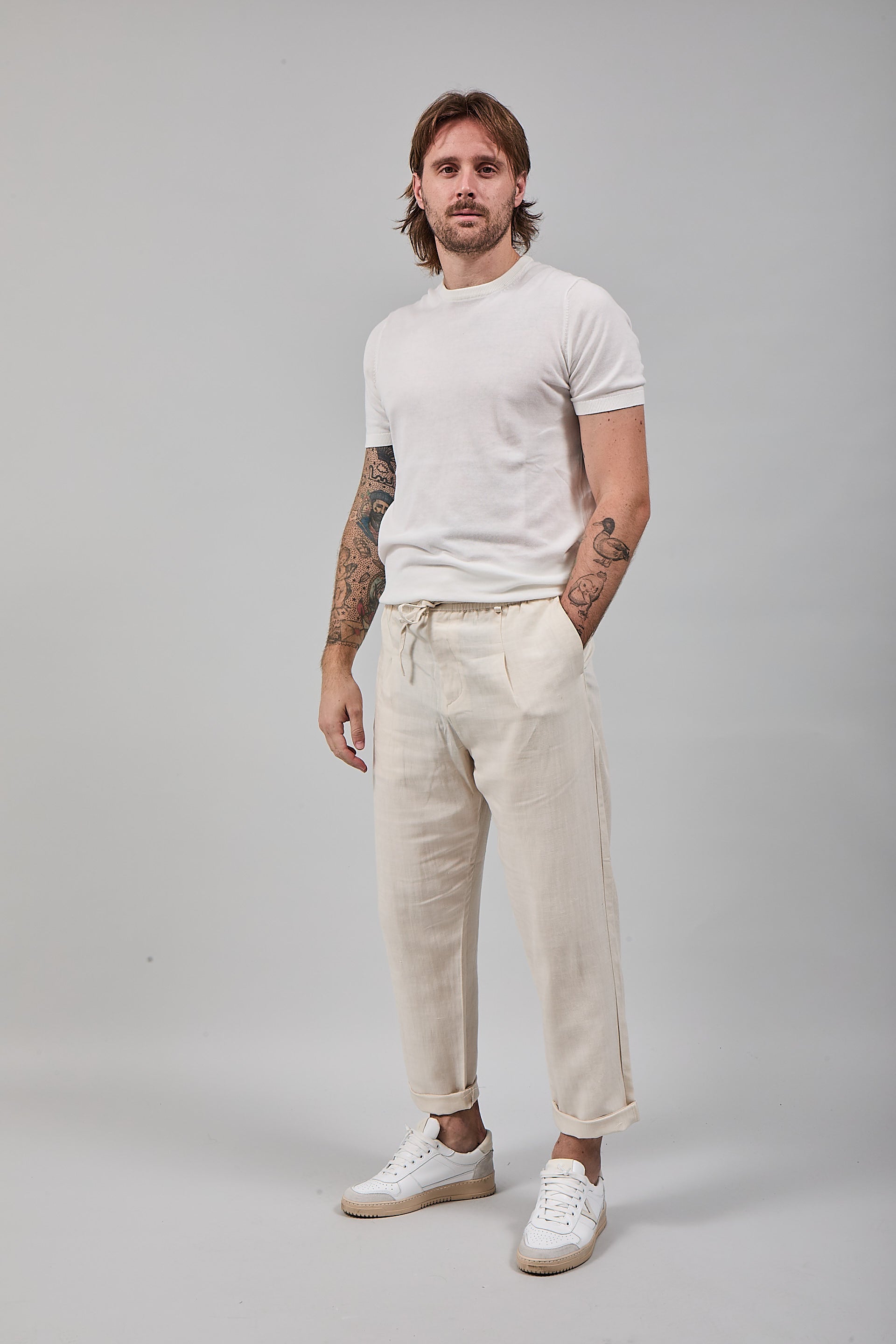Pantalaccio Lino Berna 1419 Sabbia