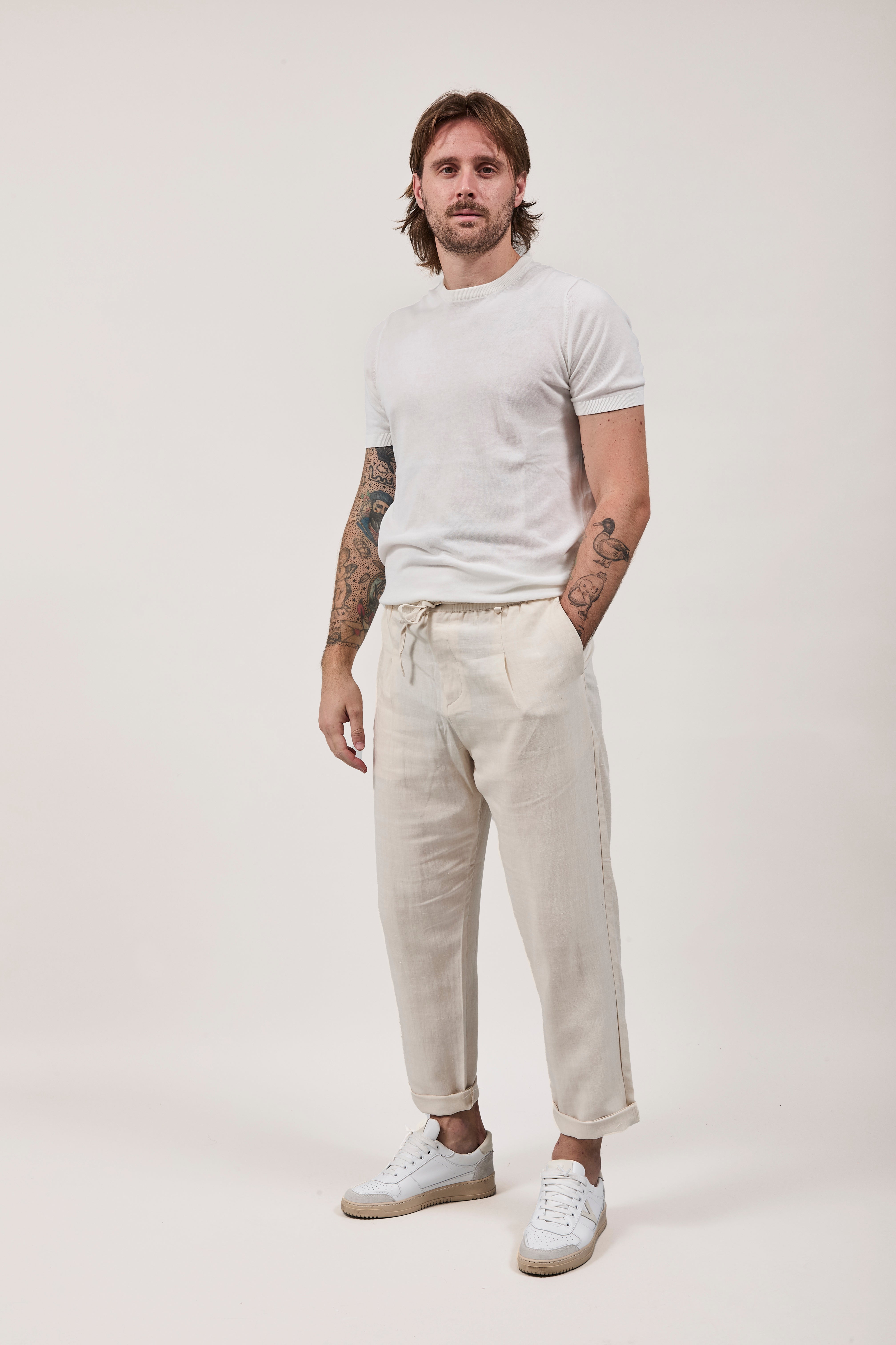 Pantalaccio Lino Berna 1419 Sabbia