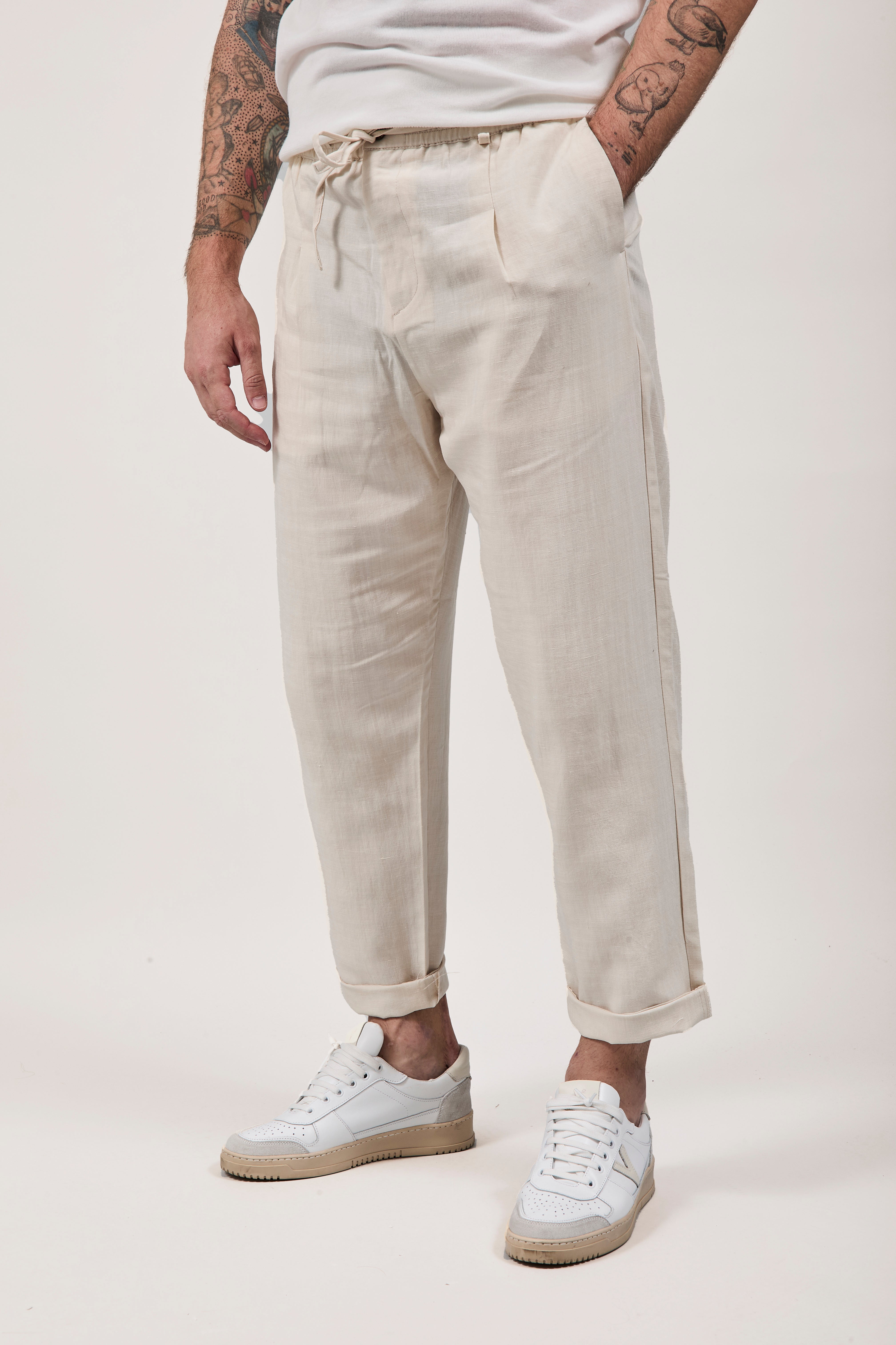Pantalaccio Lino Berna 1419 Sabbia
