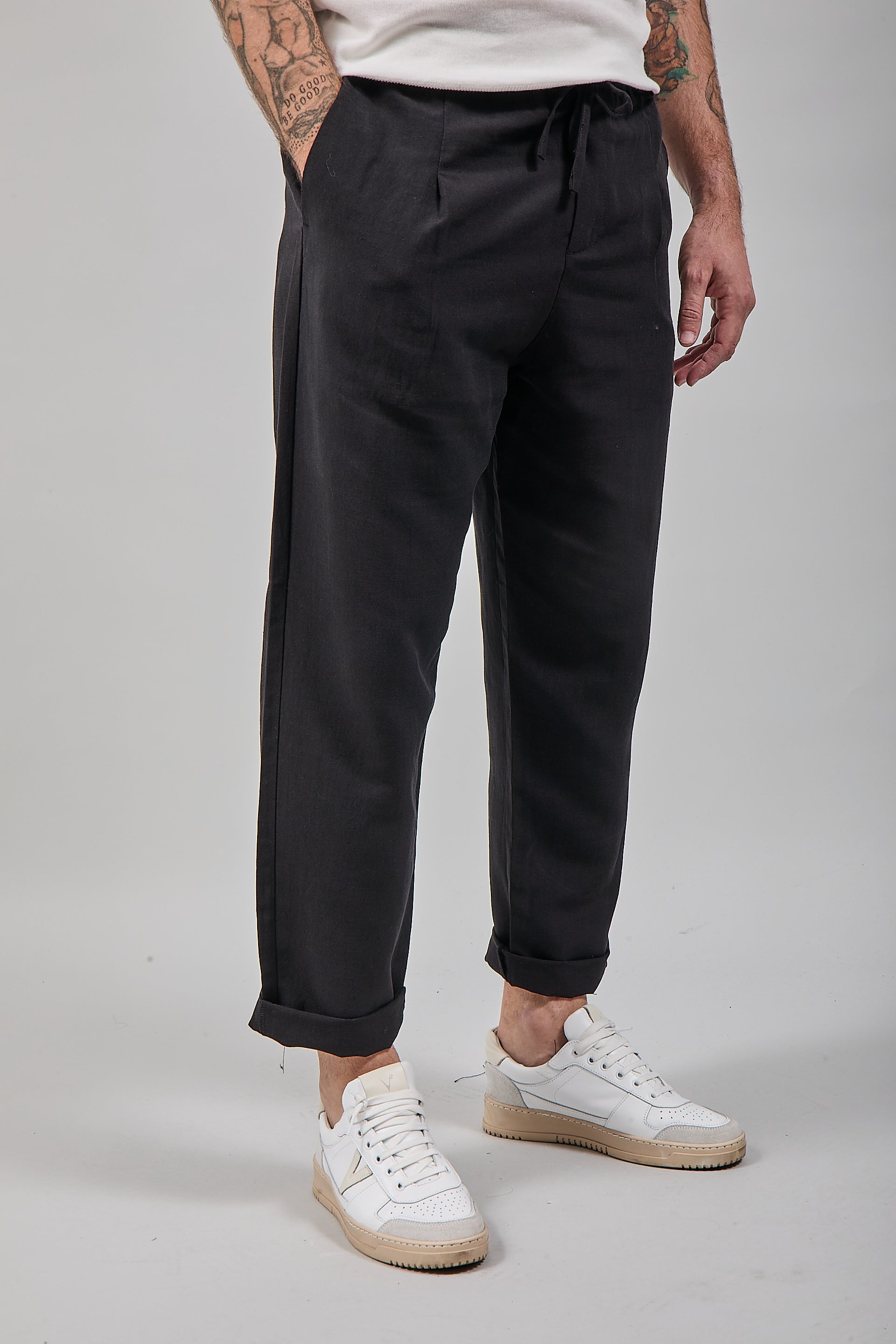 Pantalaccio Lino Berna 1419 Nero