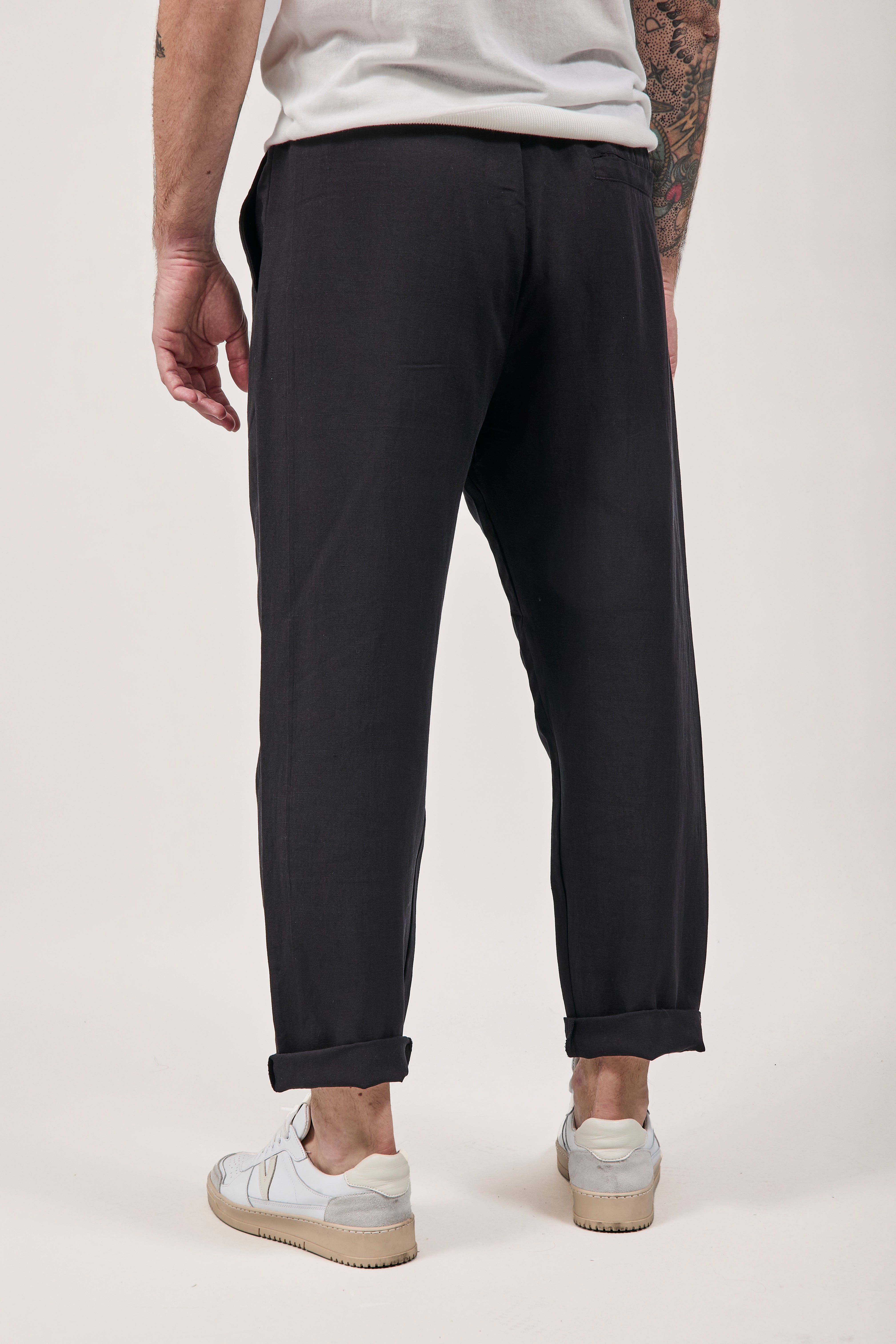 Pantalaccio Lino Berna 1419 Nero