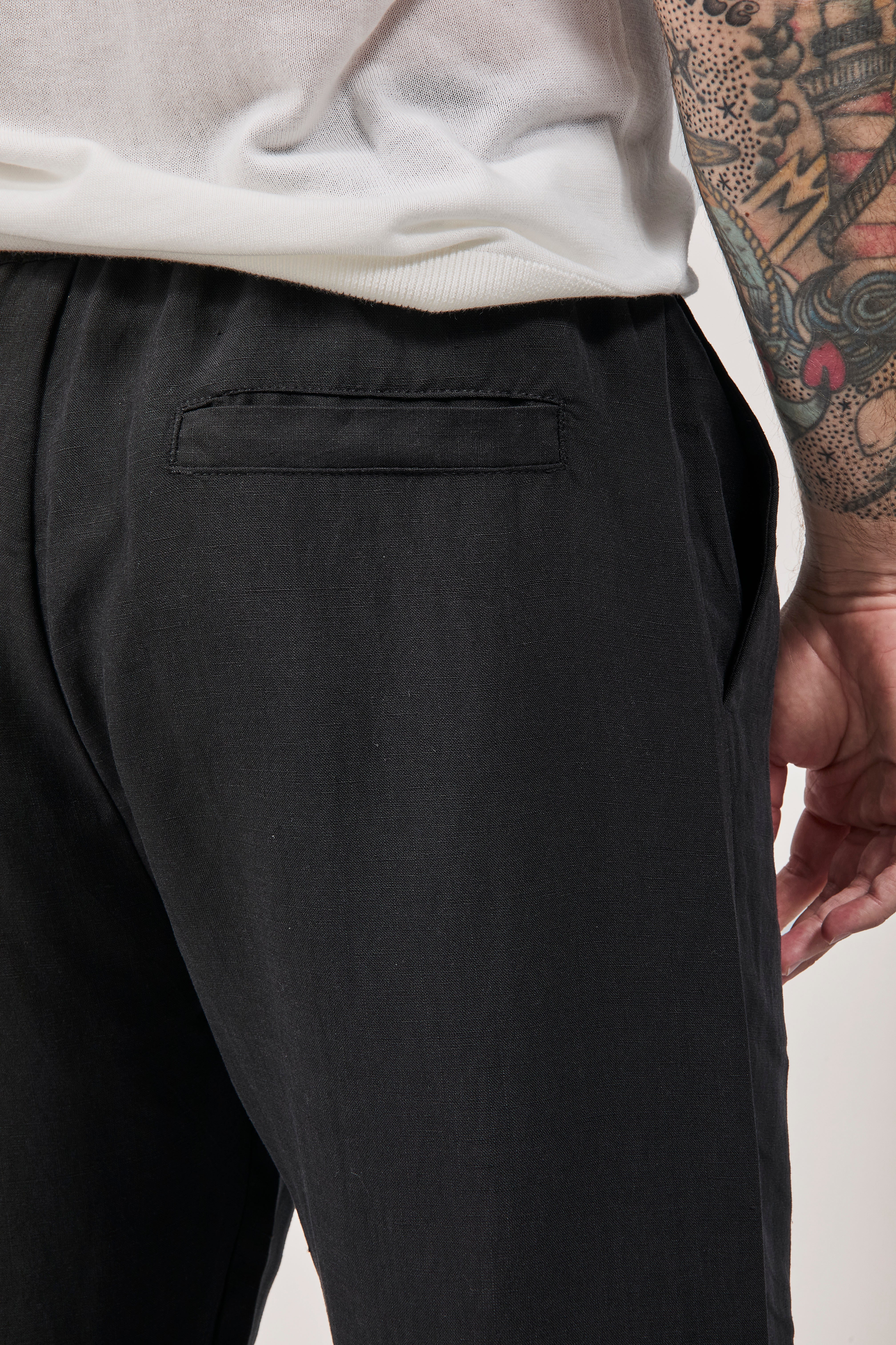 Pantalaccio Lino Berna 1419 Nero