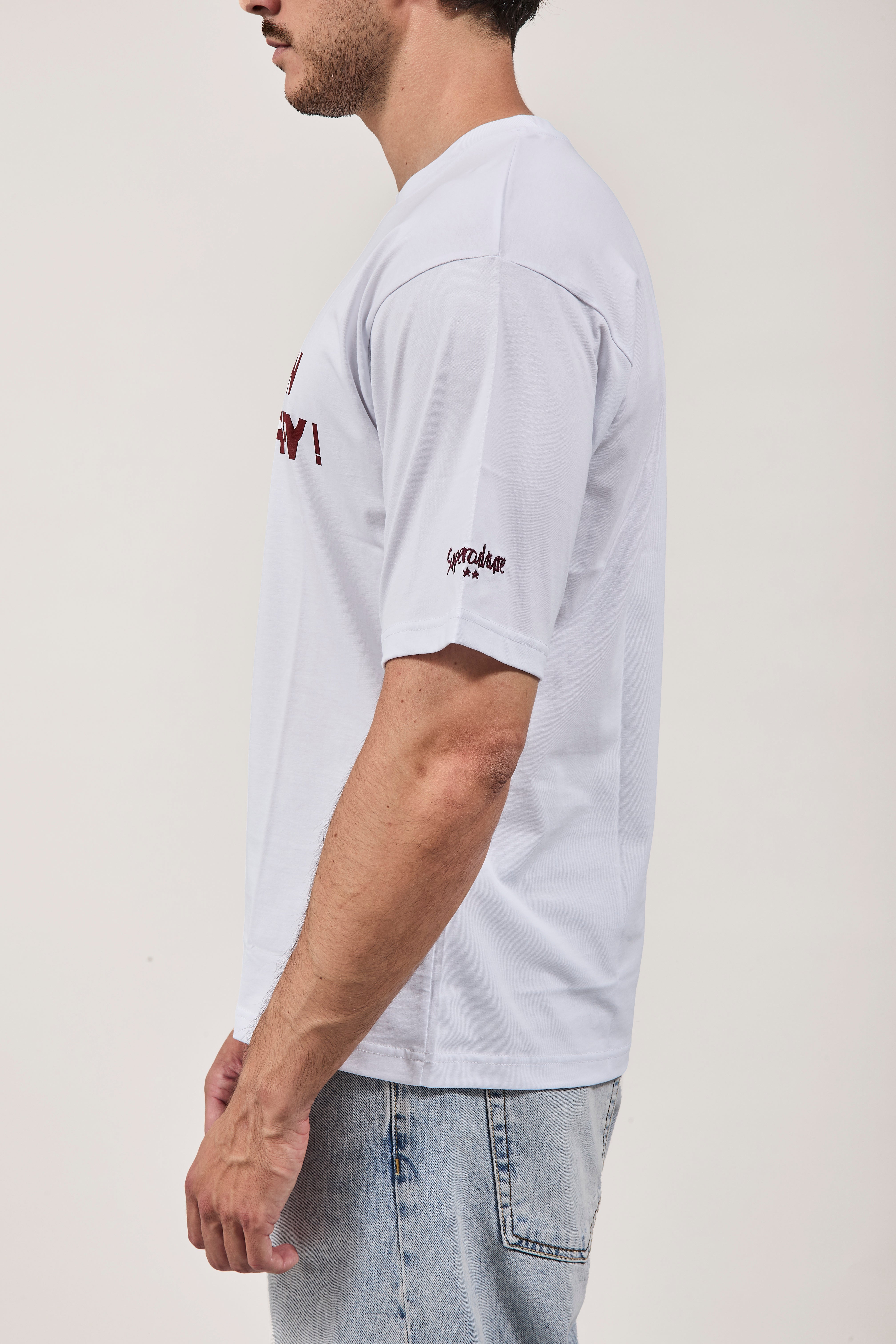 T-shirt Superculture Bianco A1951