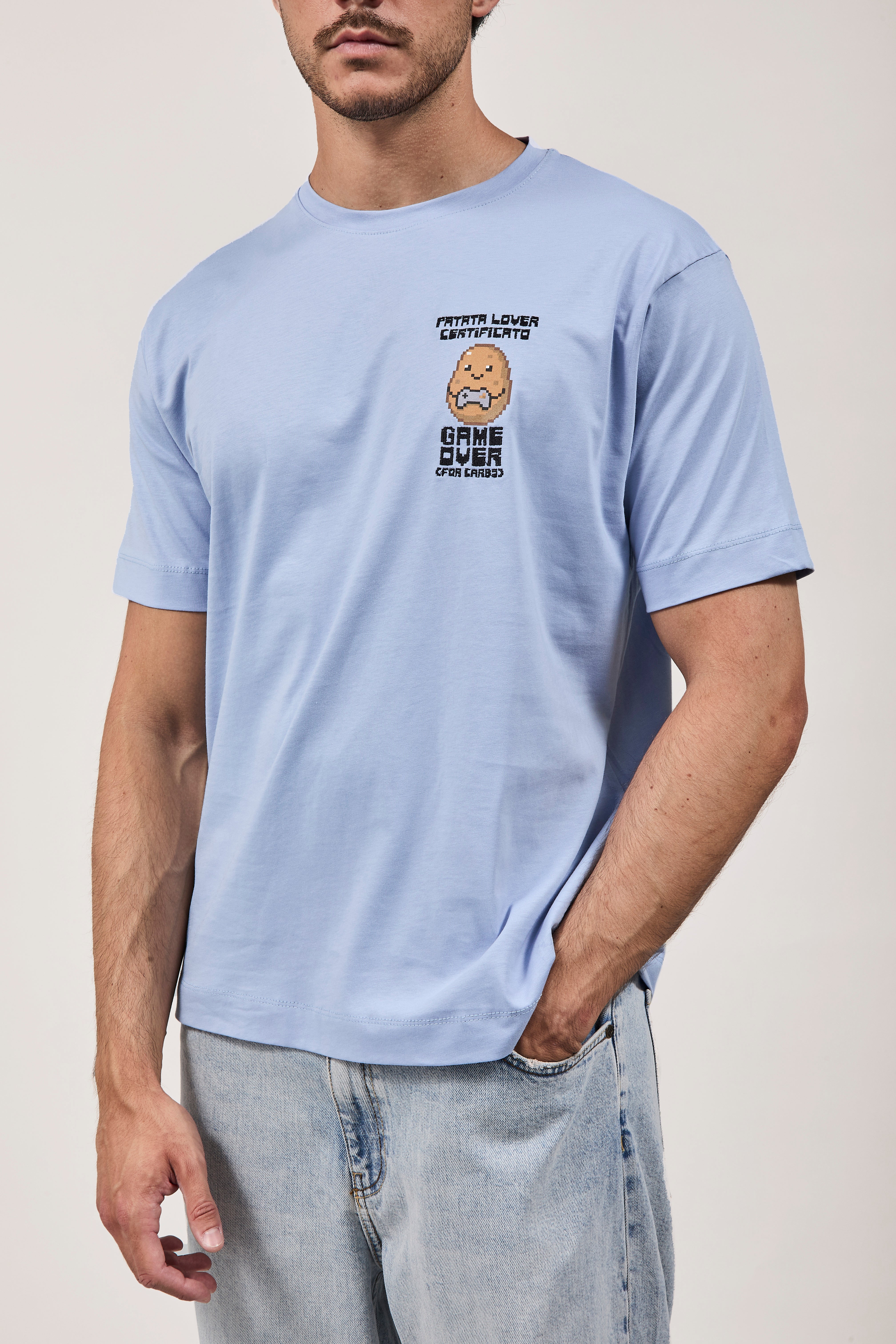 T-shirt Berna Patata Lover Celeste