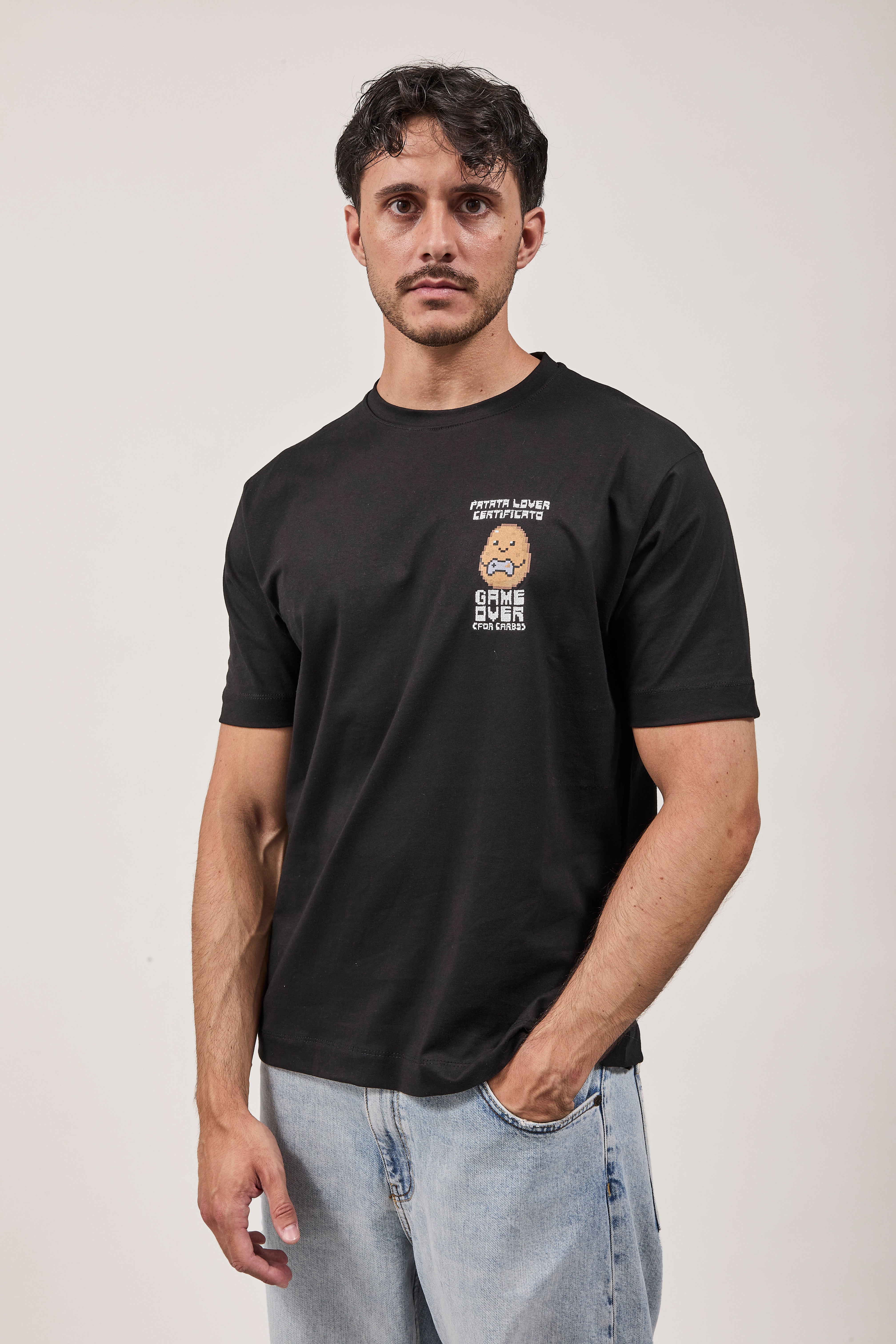 T-shirt Berna Patata Lover Nera