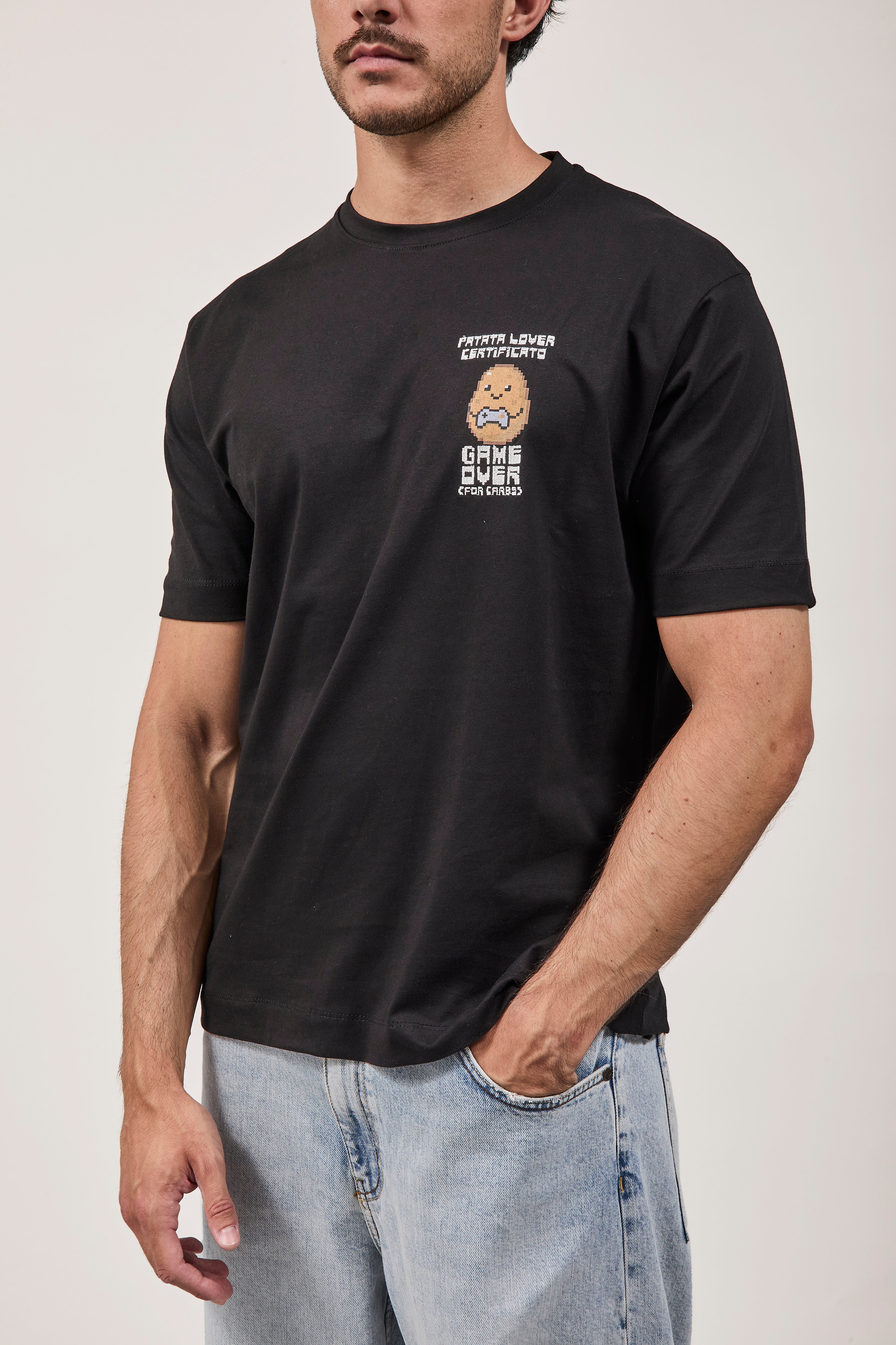 T-shirt Berna Patata Lover Nera