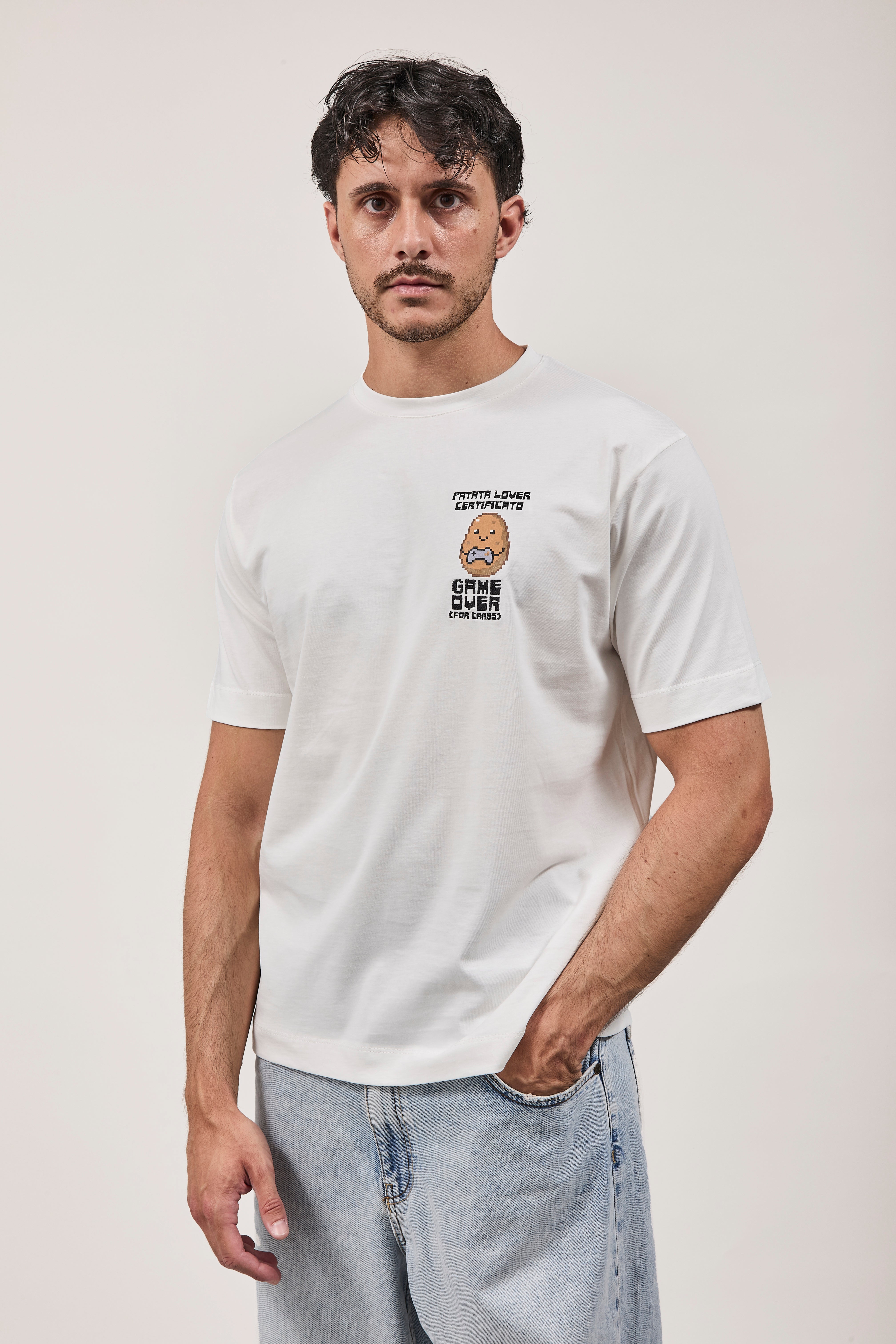 T-shirt Berna Patata Lover Panna