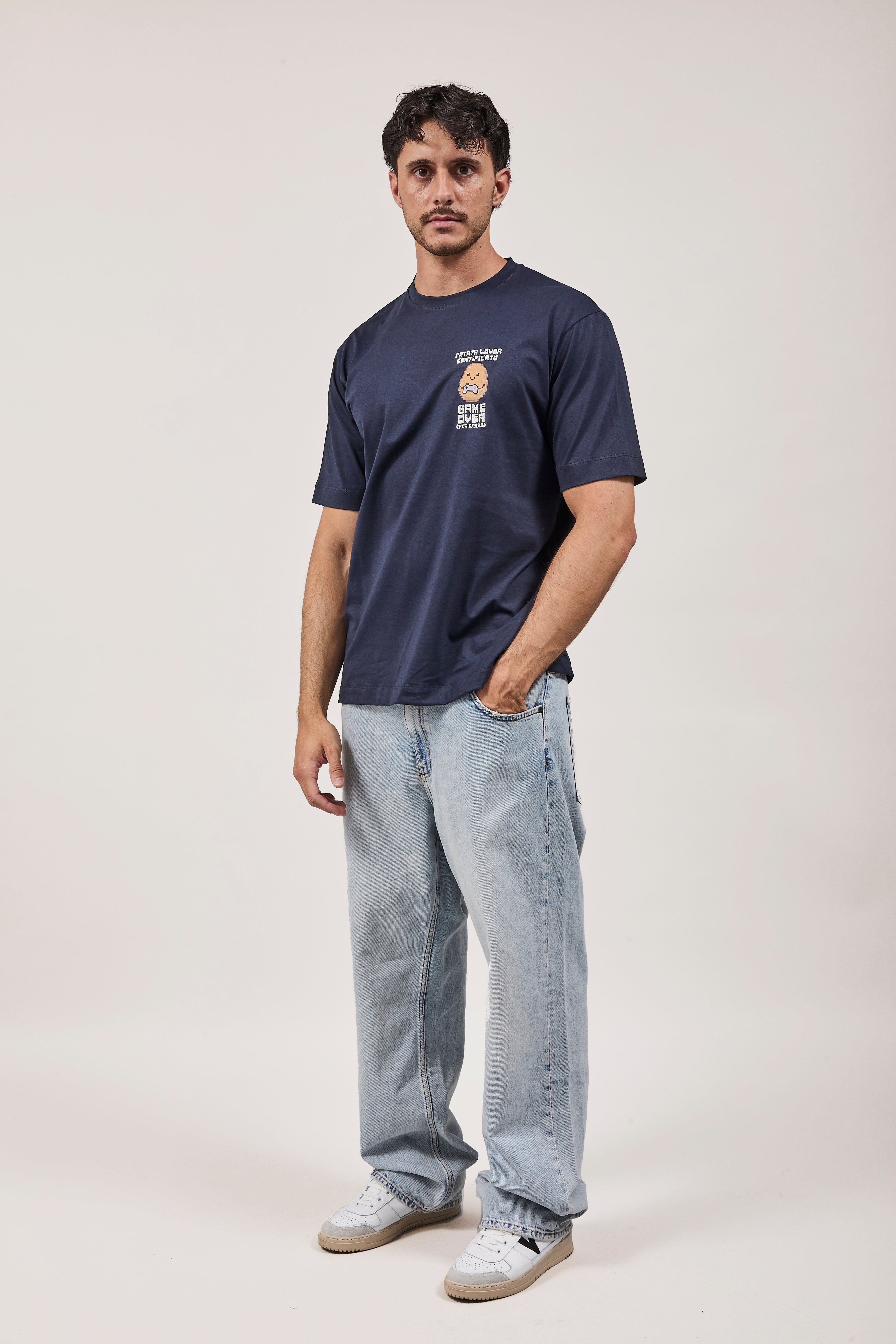 T-shirt Berna Patata Lover Blu