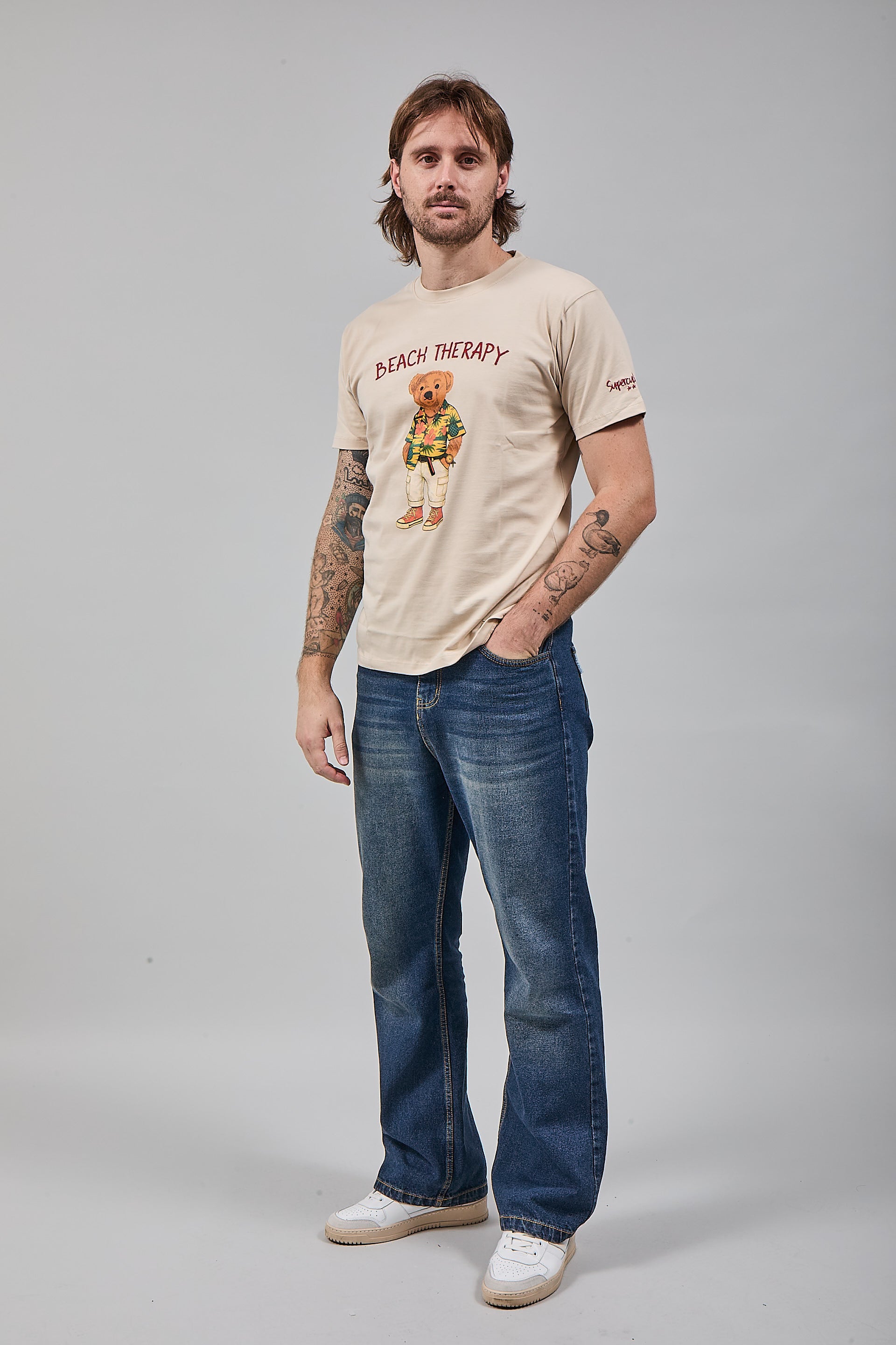 T-shirt Superculture Avorio A1913
