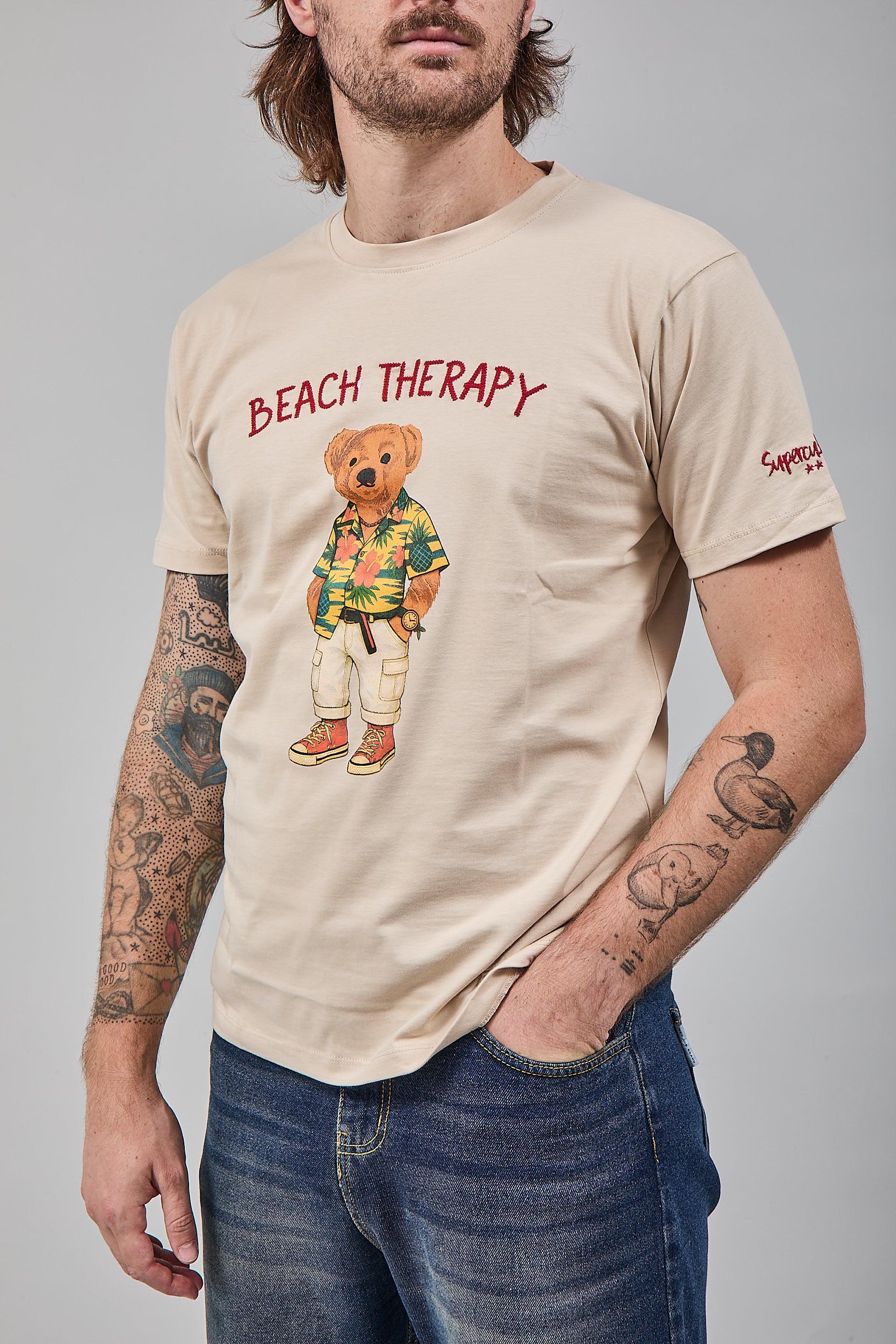 T-shirt Superculture Avorio A1913