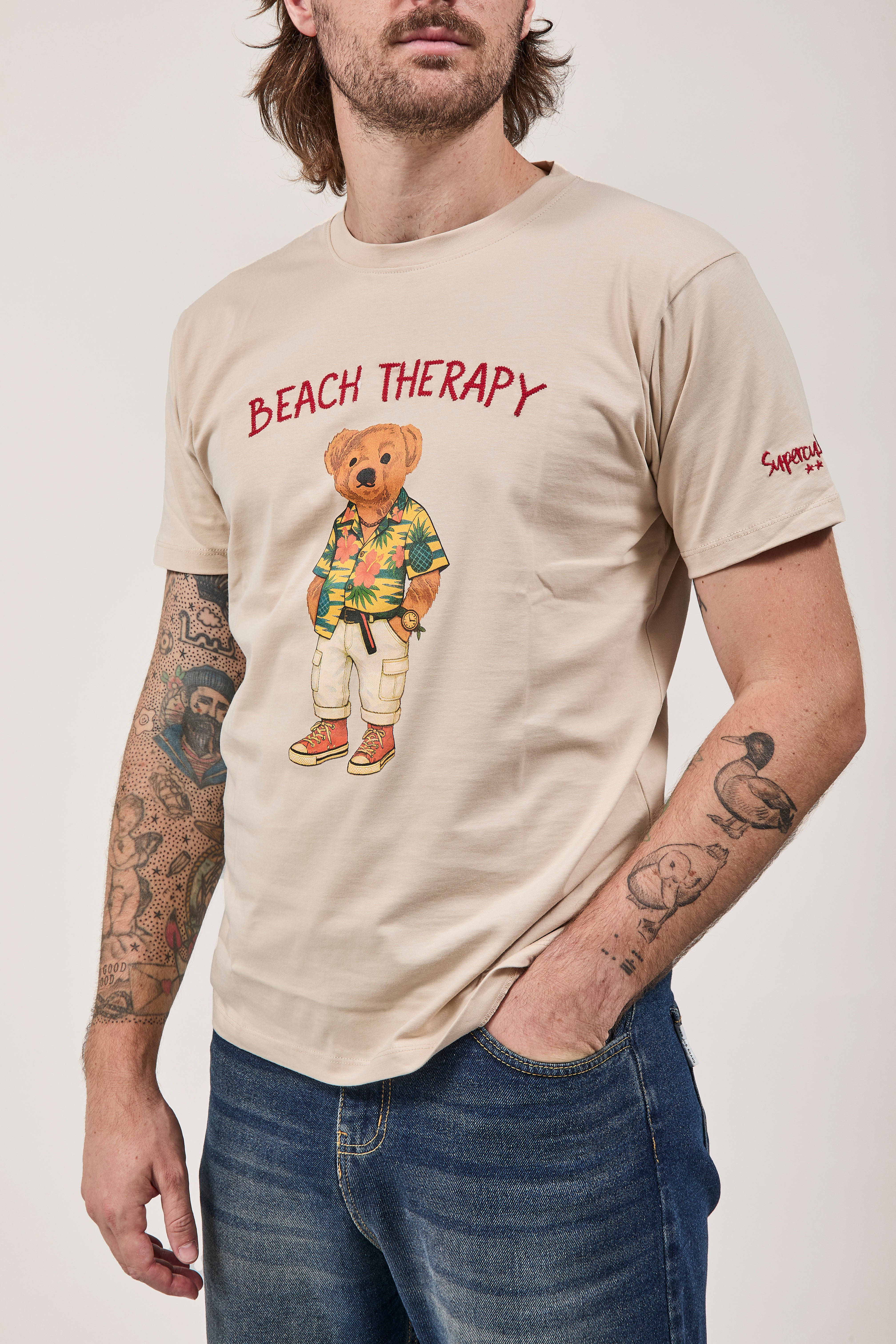 T-shirt Superculture Avorio A1913