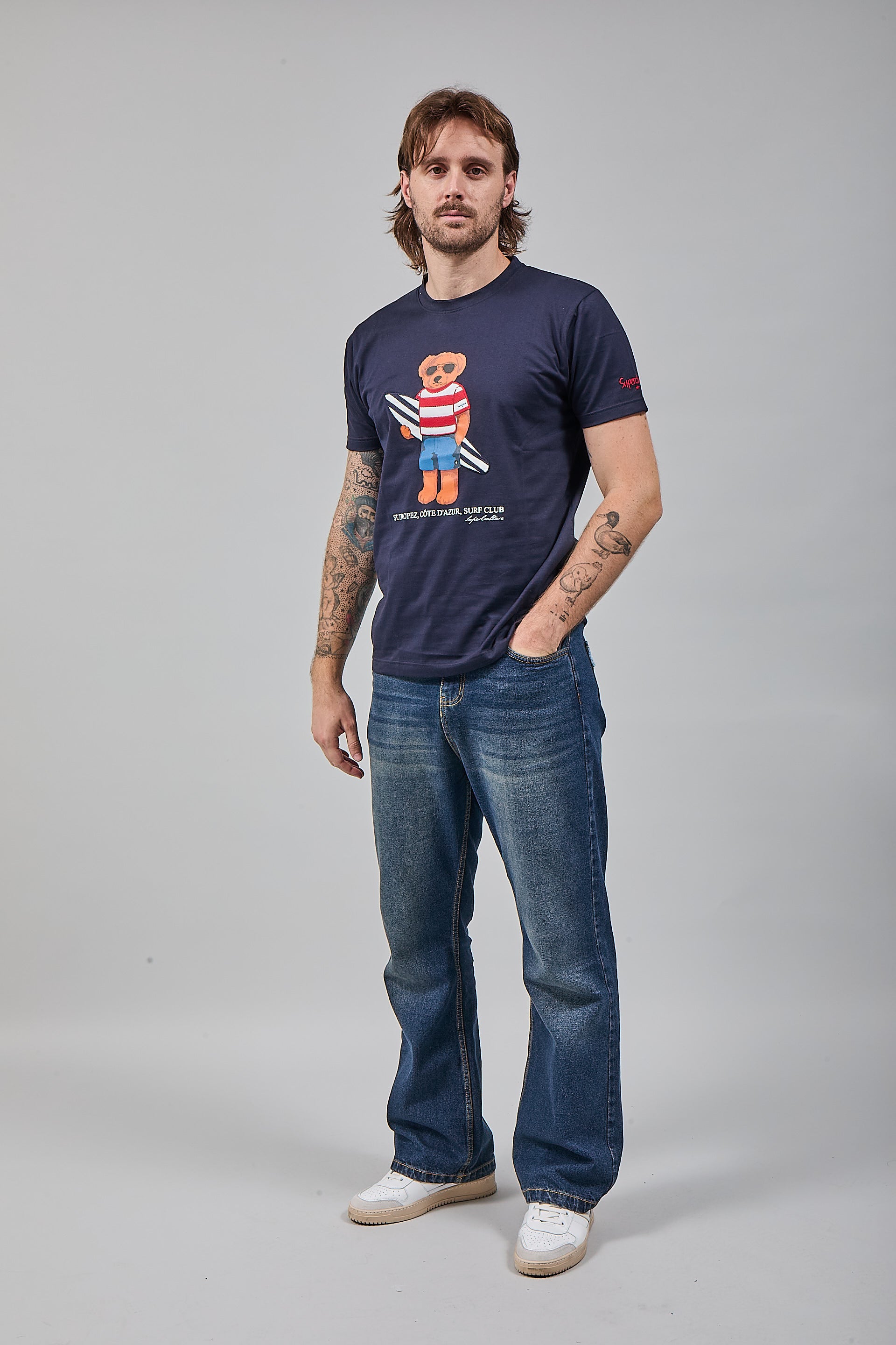 T-shirt Superculture Blu A1915