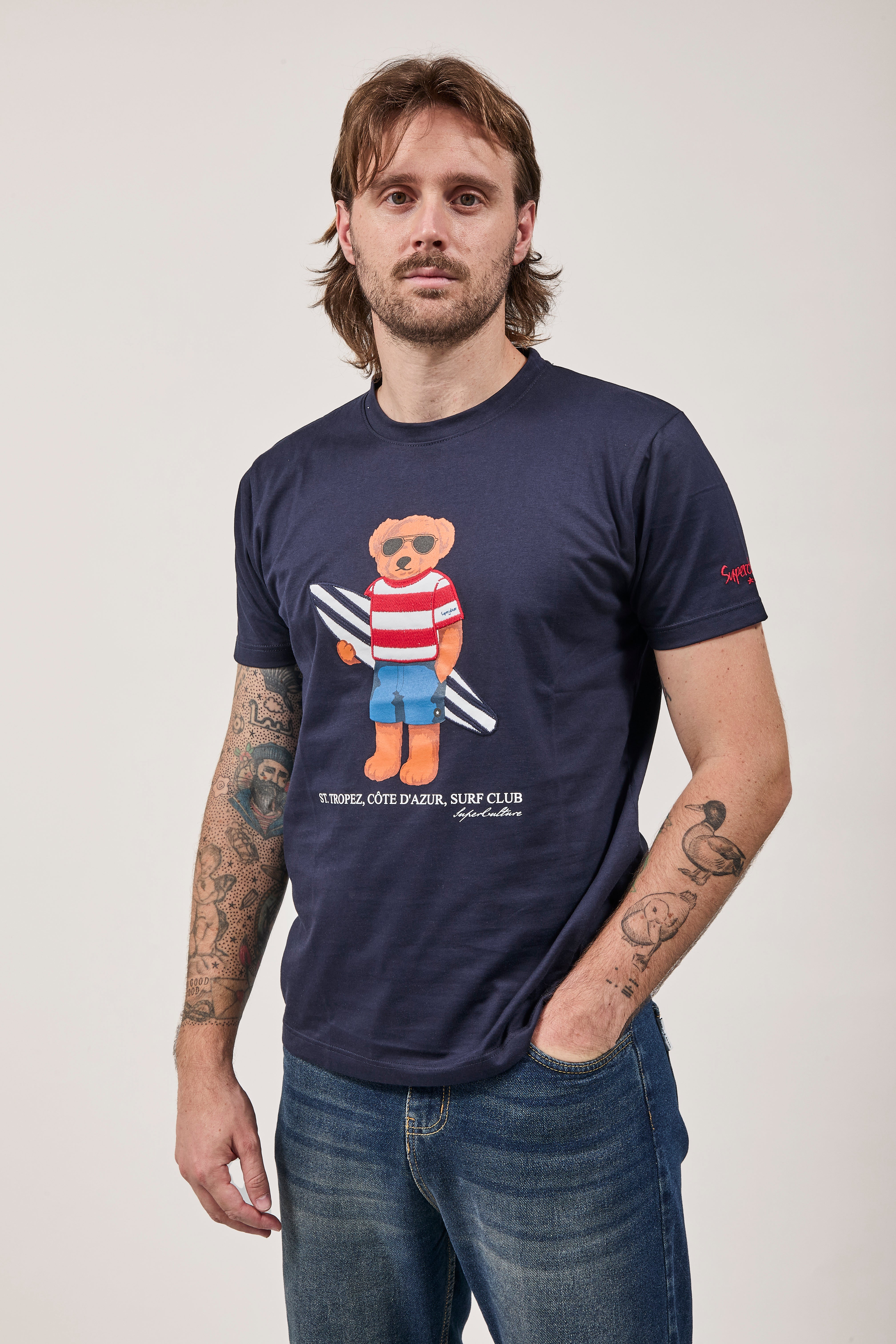 T-shirt Superculture Blu A1915