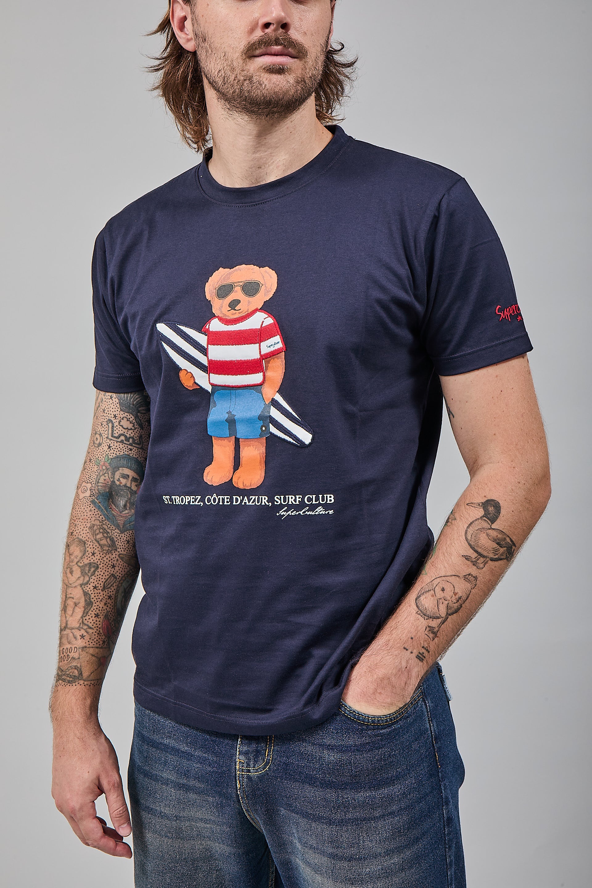 T-shirt Superculture Blu A1915