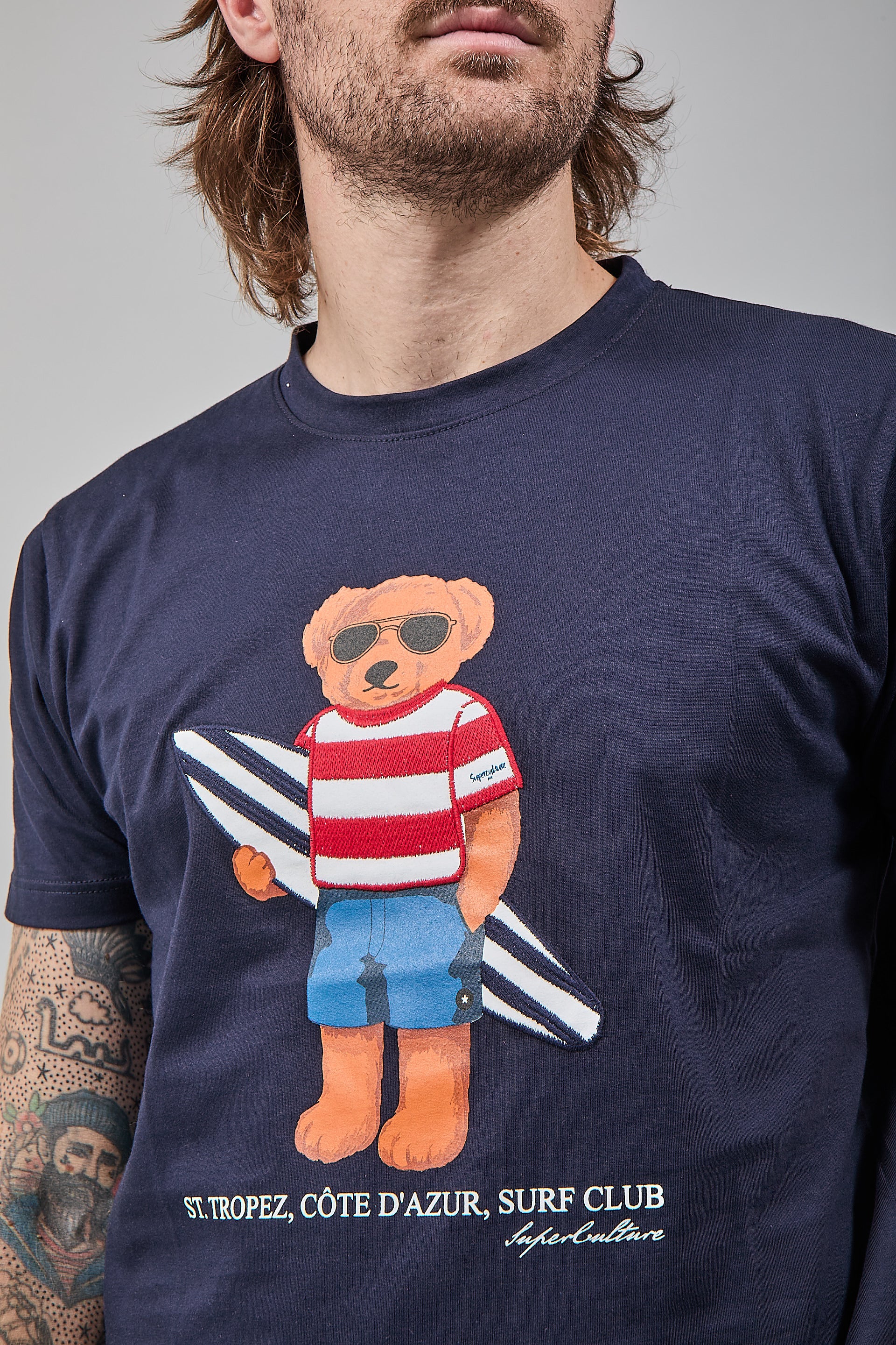 T-shirt Superculture Blu A1915