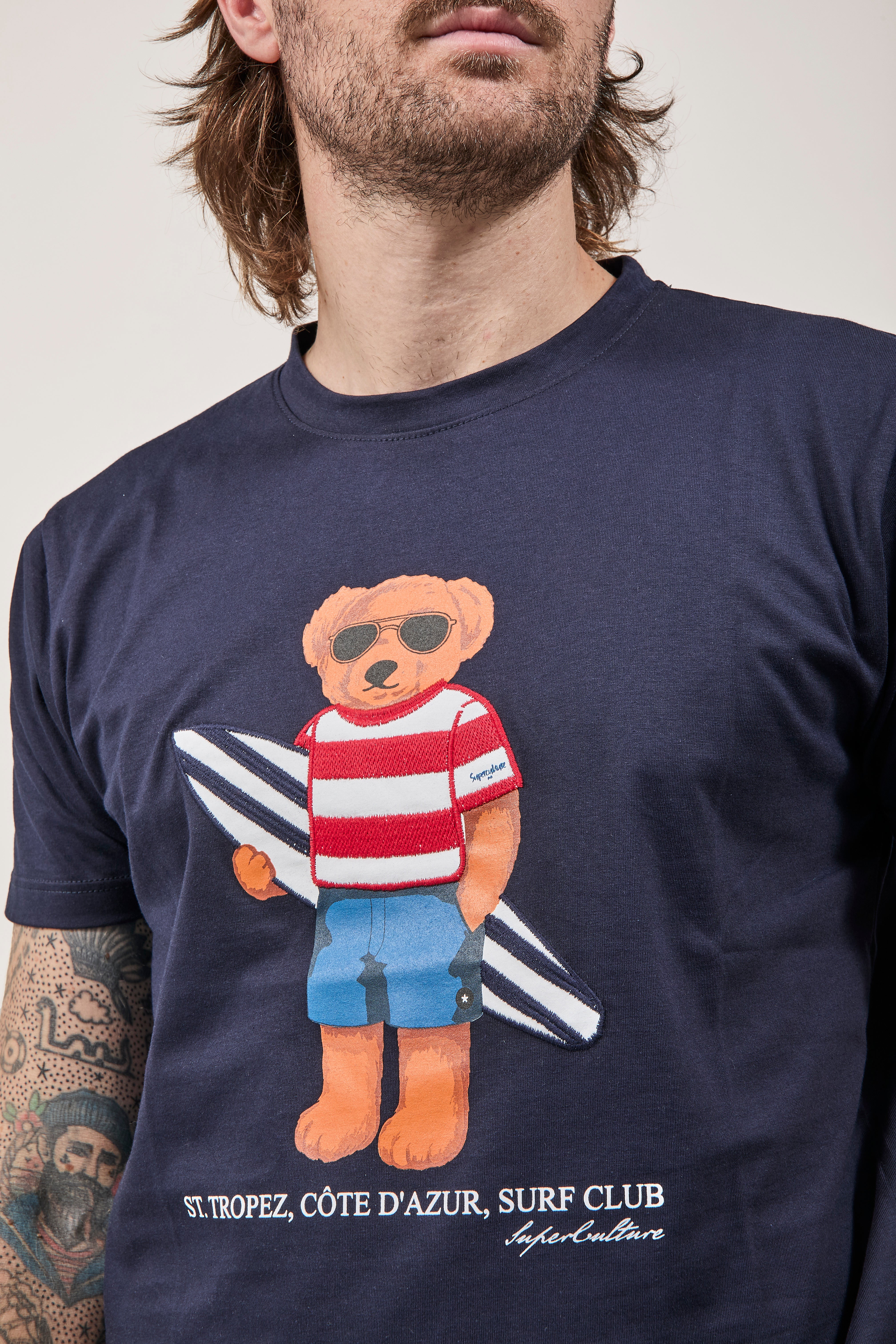T-shirt Superculture Blu A1915