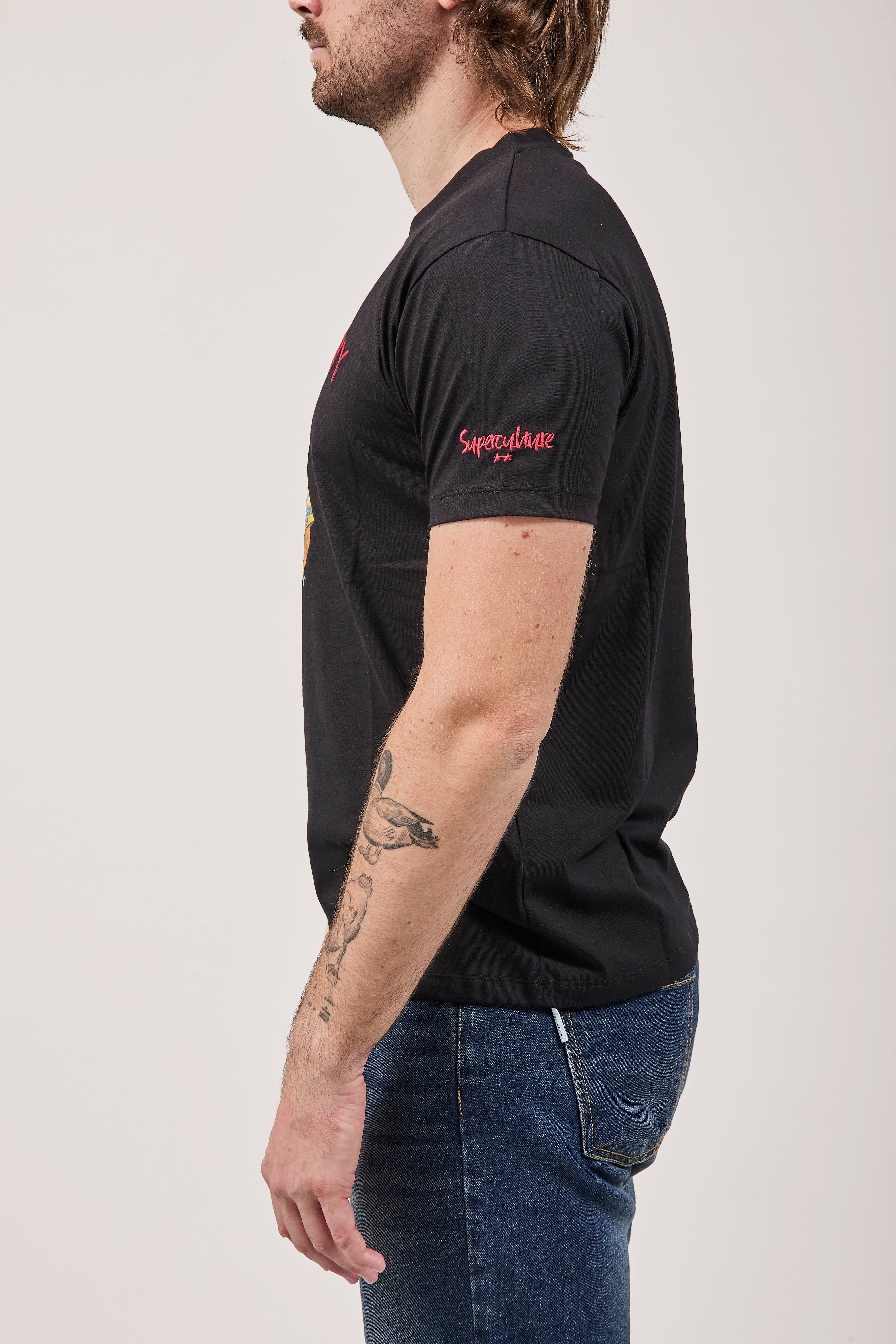 T-shirt Superculture Nero A1913