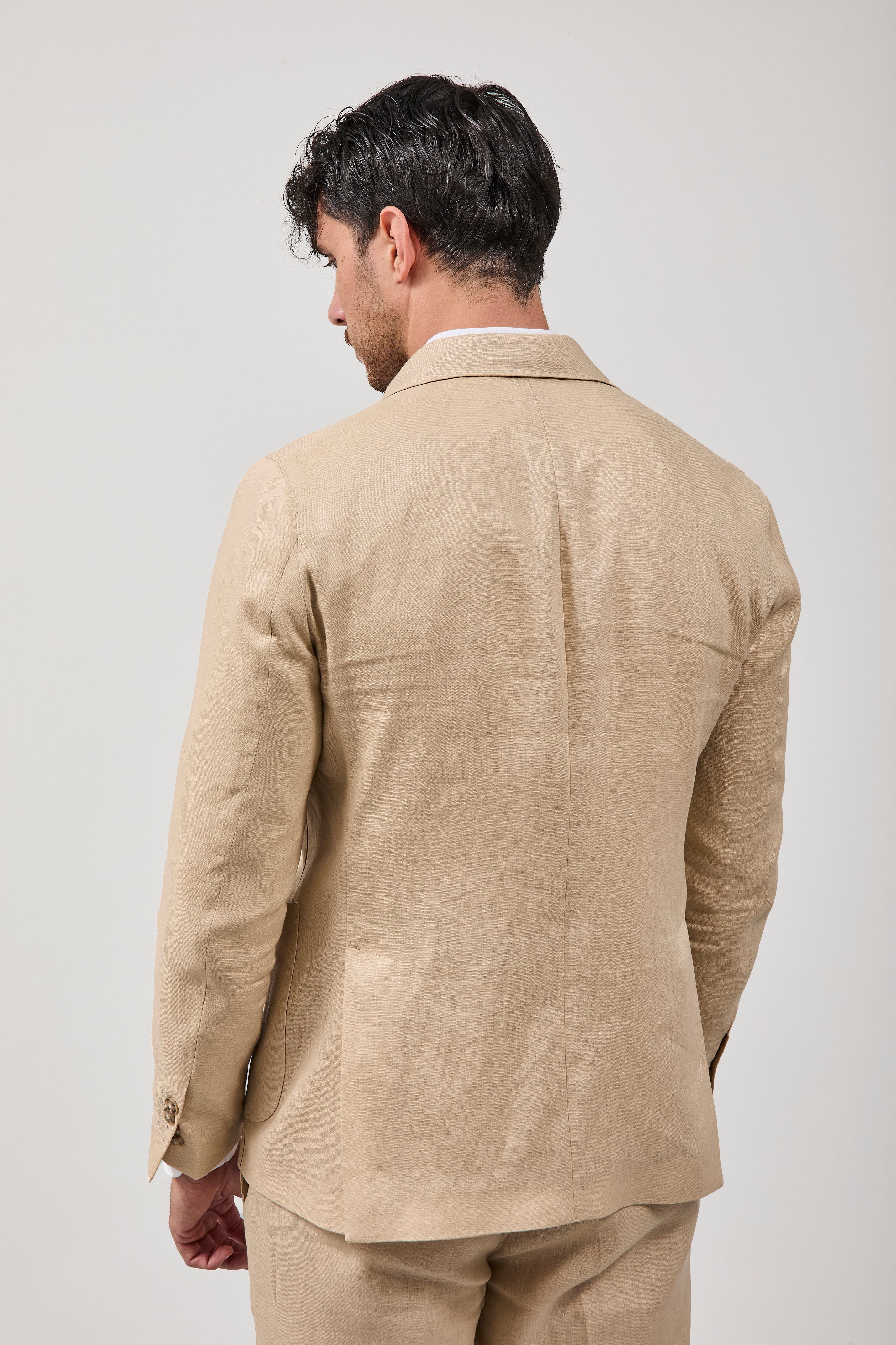 Abito Bharnaba Lino Sele Beige