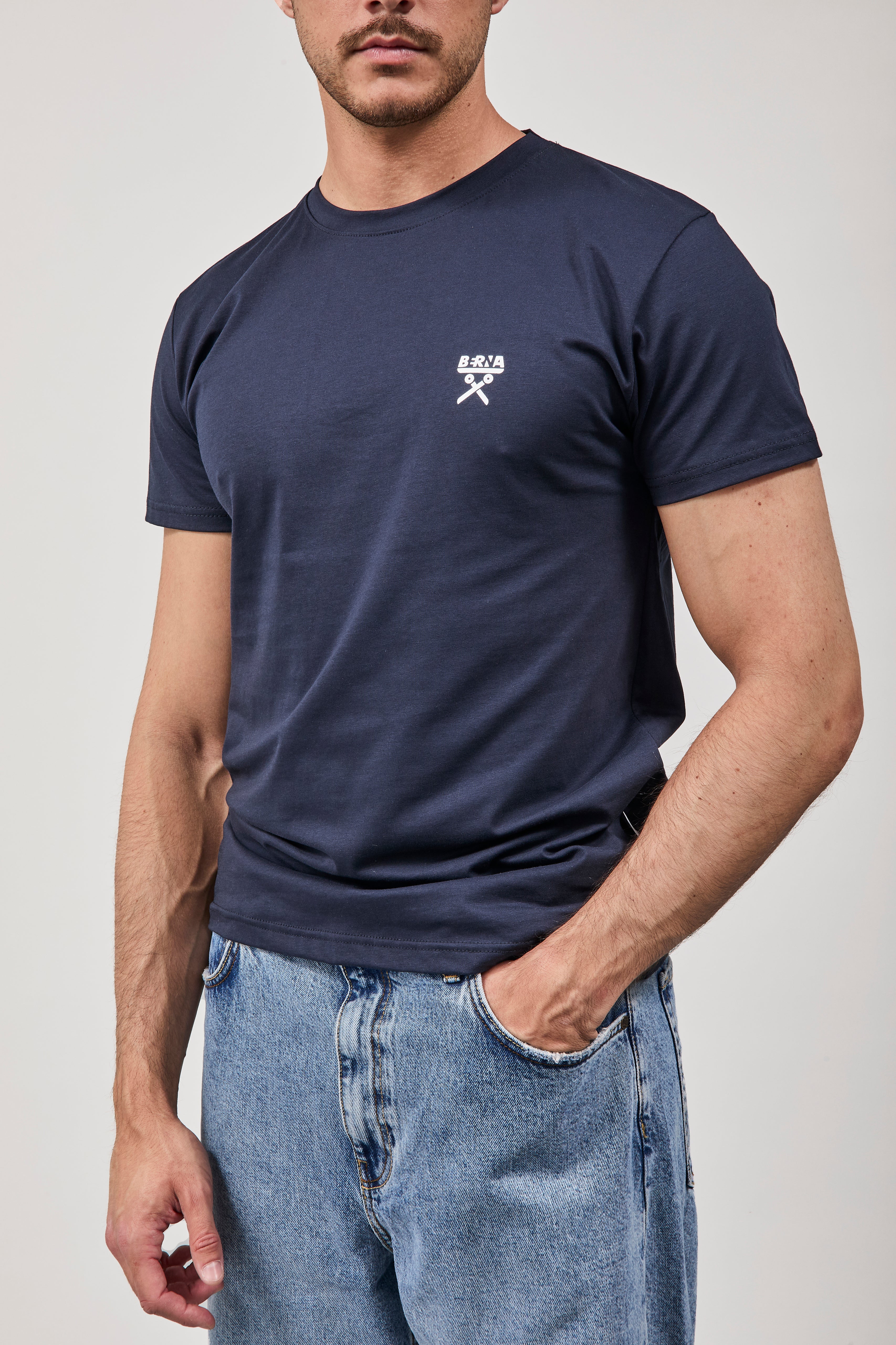 T-shirt Berna Logo Blu