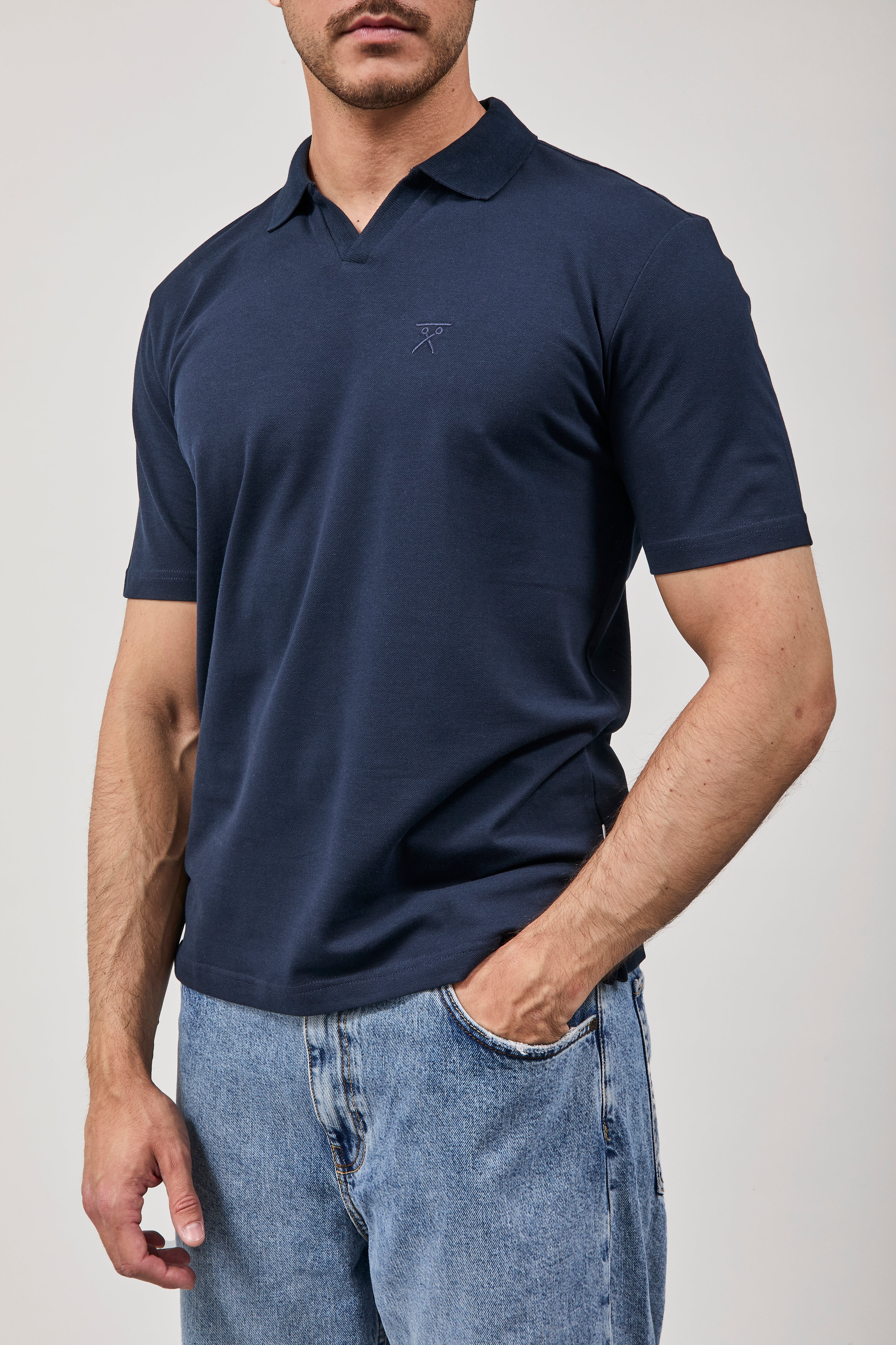 Polo Berna Derby Piquet Navy