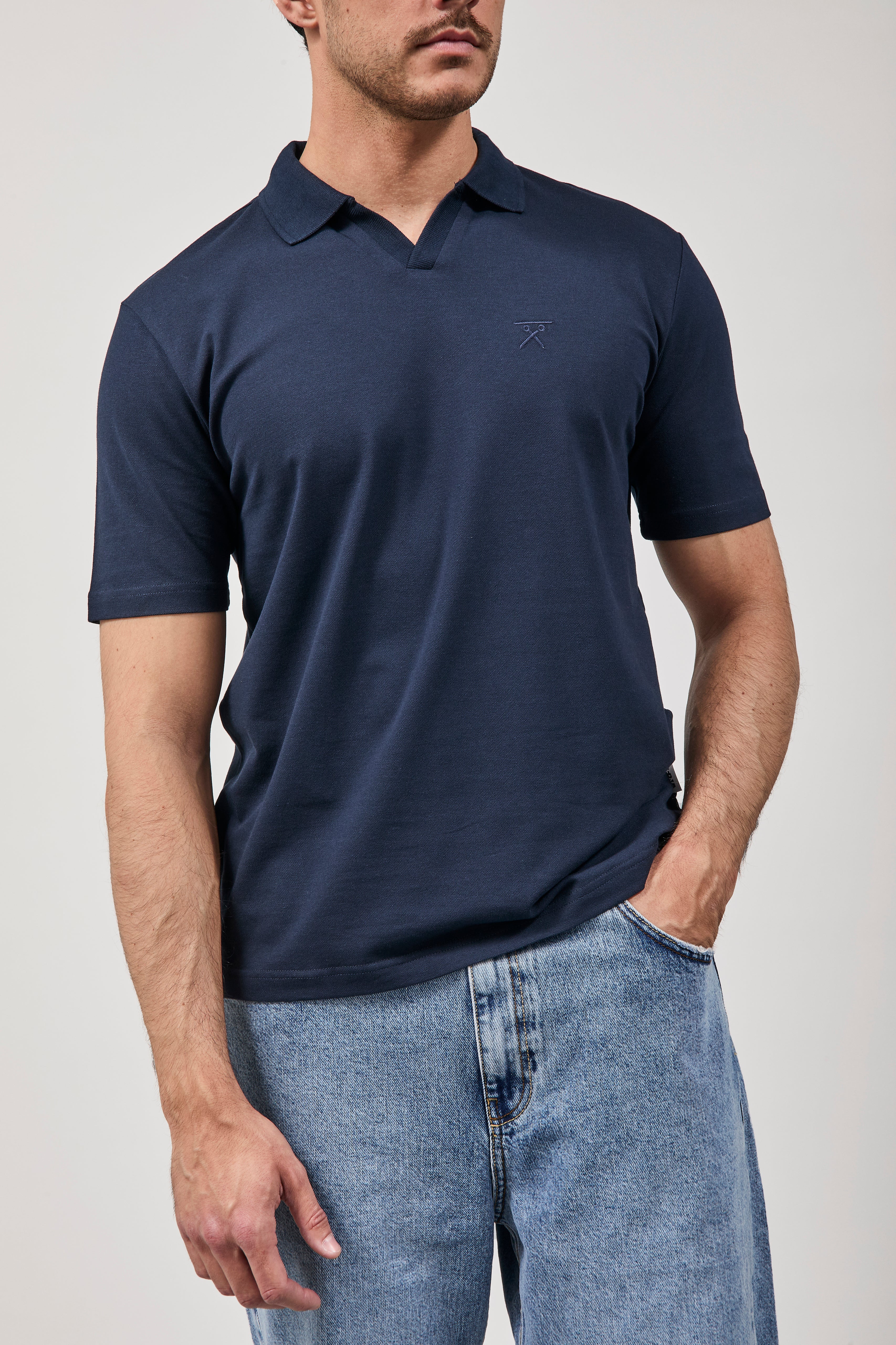 Polo Berna Derby Piquet Navy