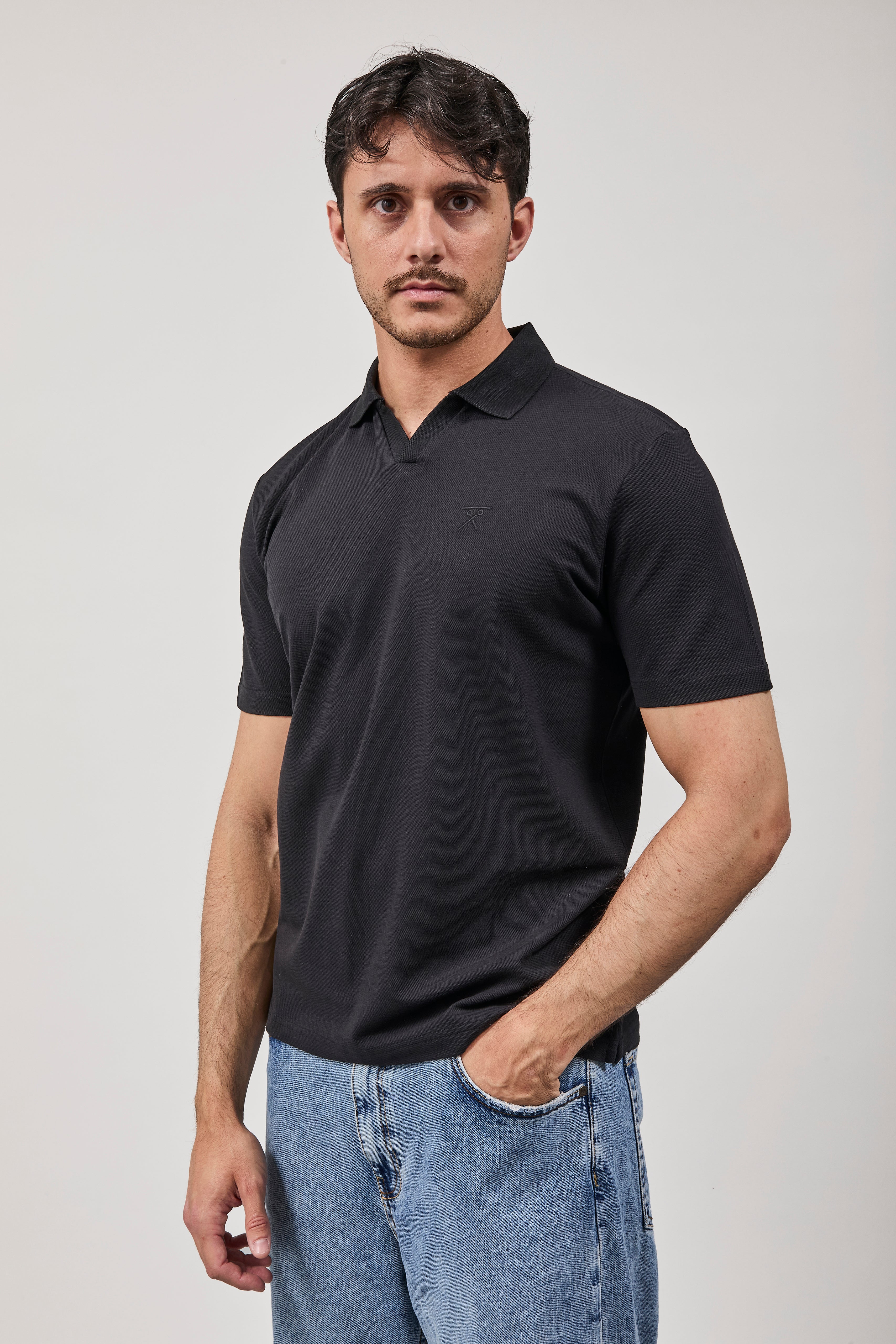 Polo Berna Derby Piquet Nera