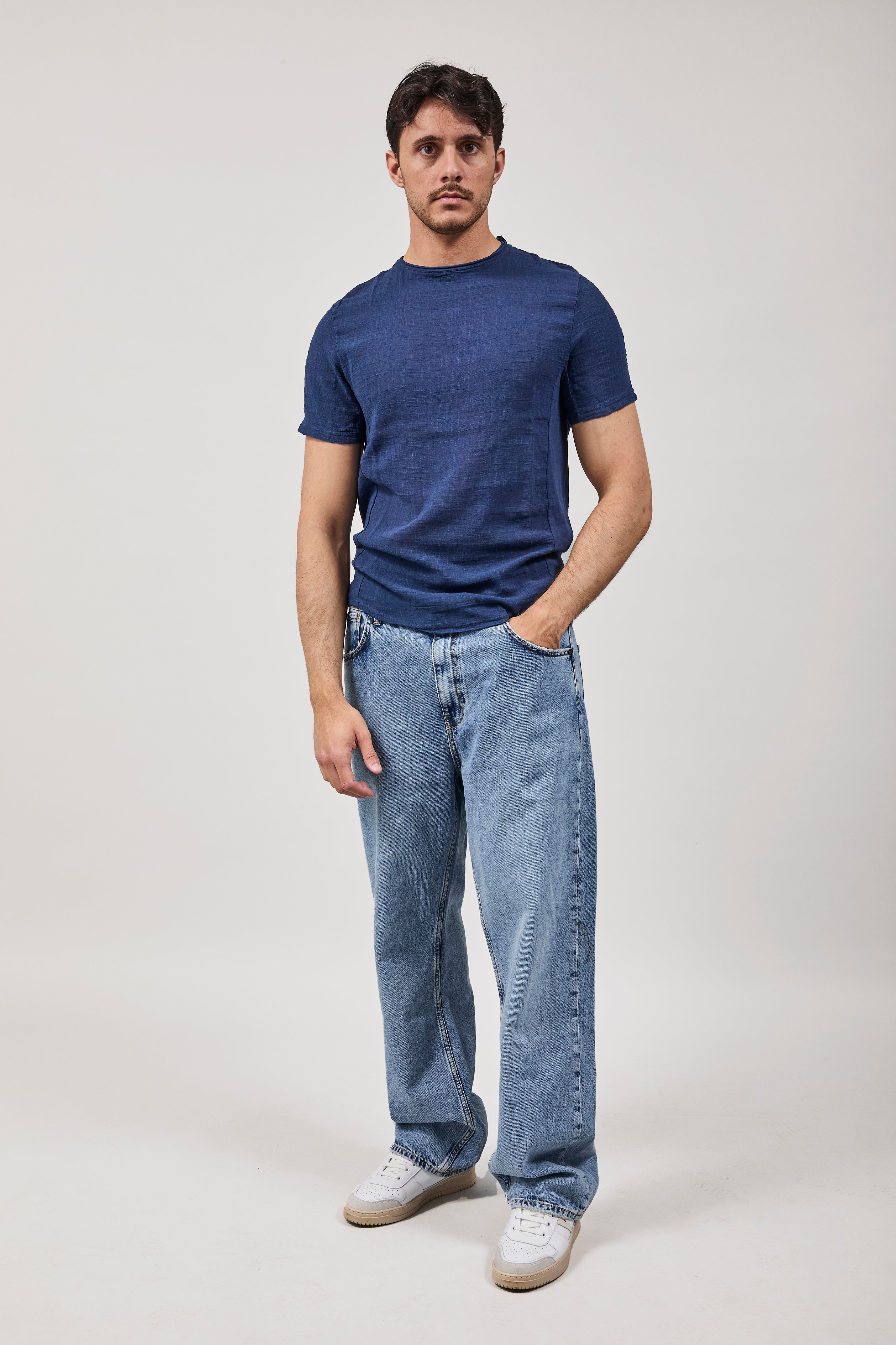 T-shirt Imperial Goffrata Navy T84