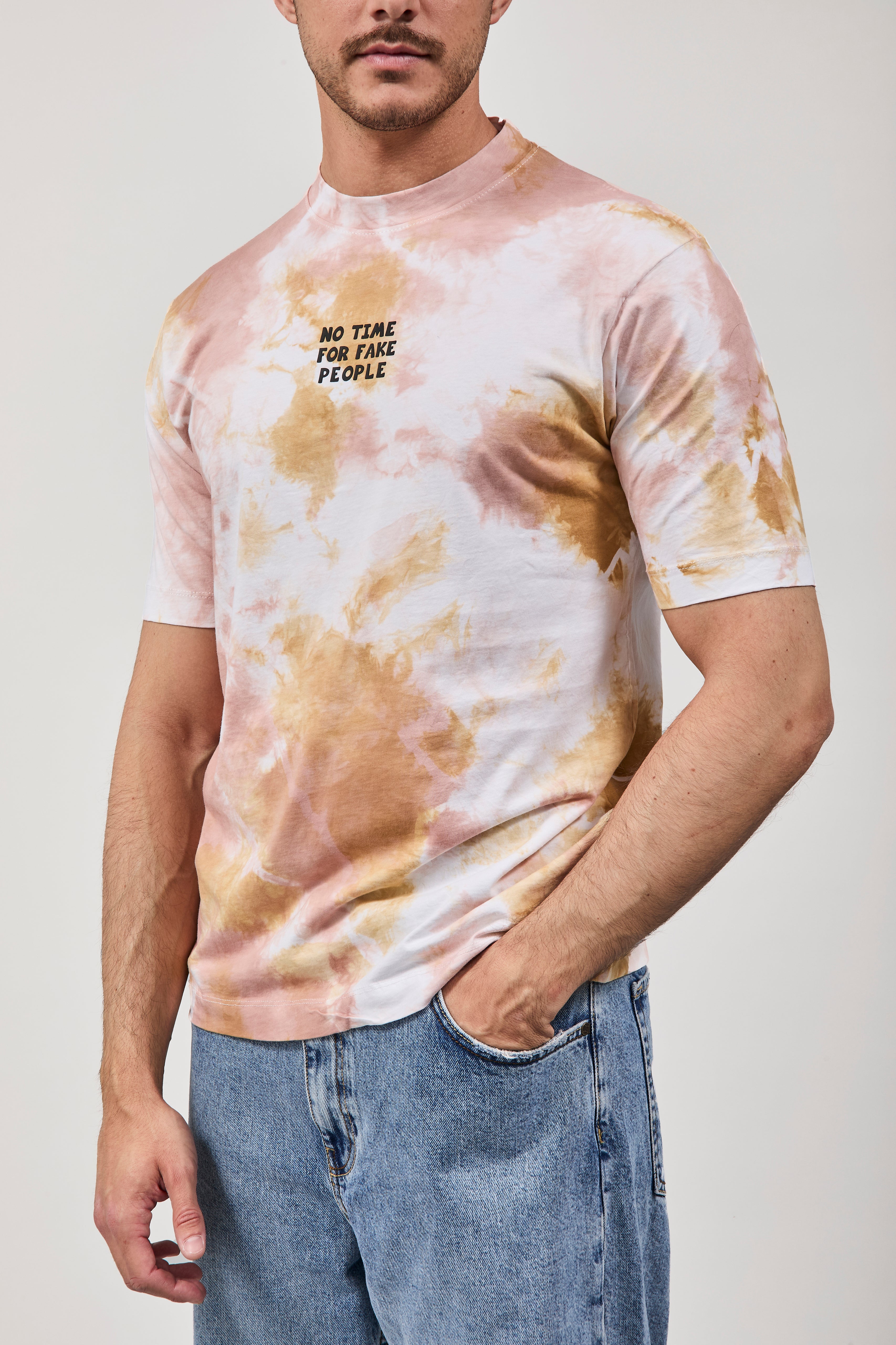 T-shirt Berna Tie Dye Sabbia