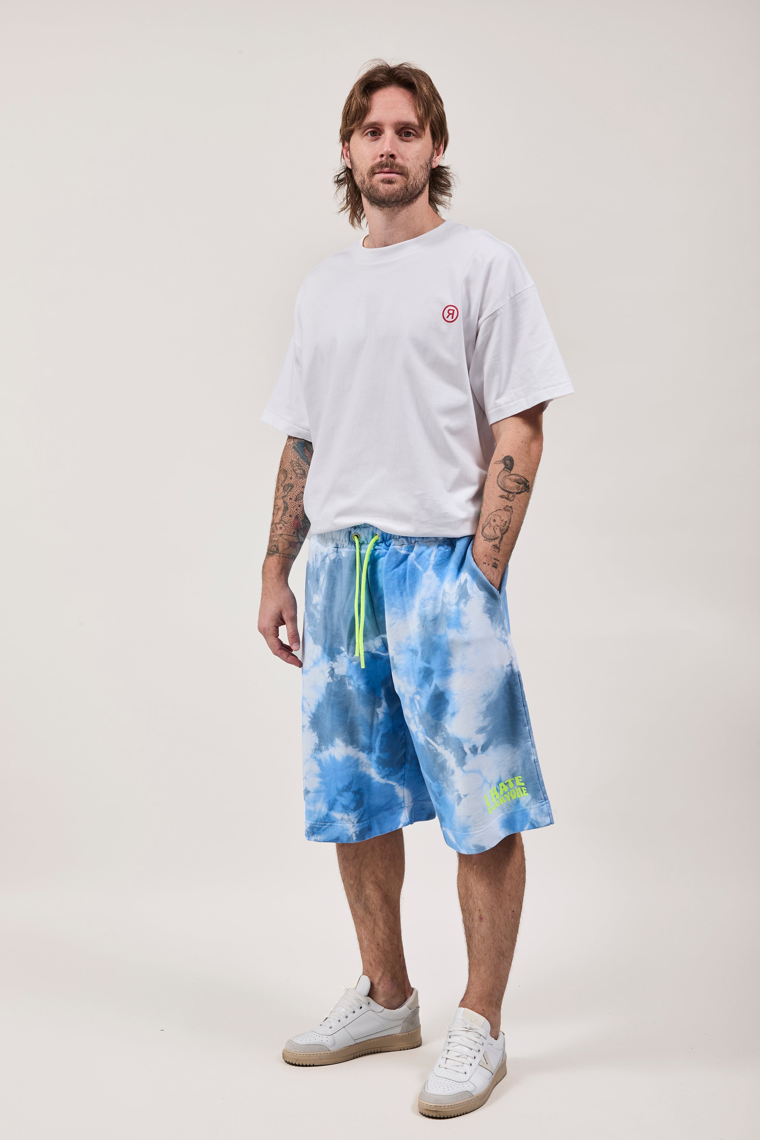 Bermuda Berna Baggy Tie Dye Celeste