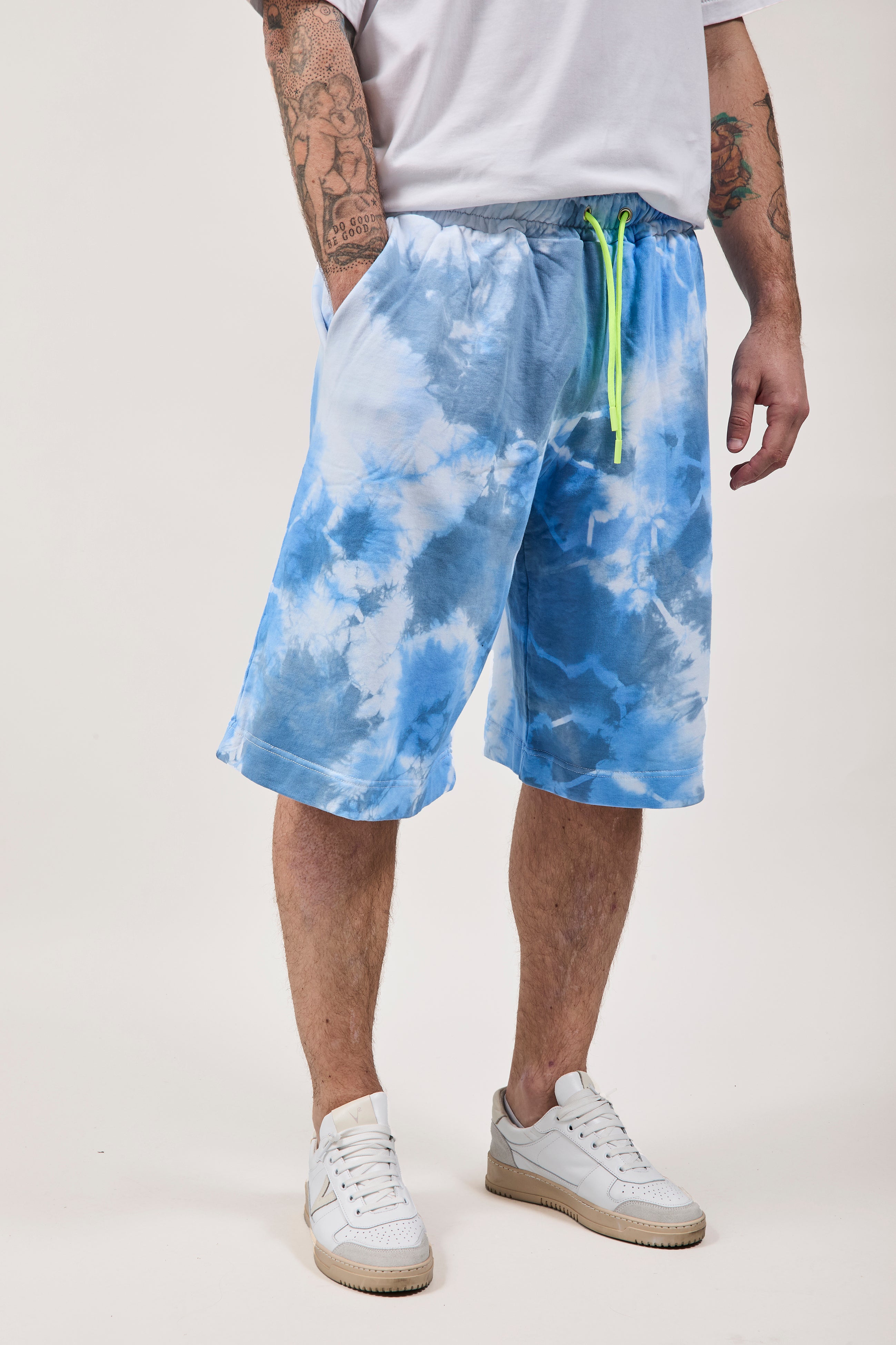 Bermuda Berna Baggy Tie Dye Celeste