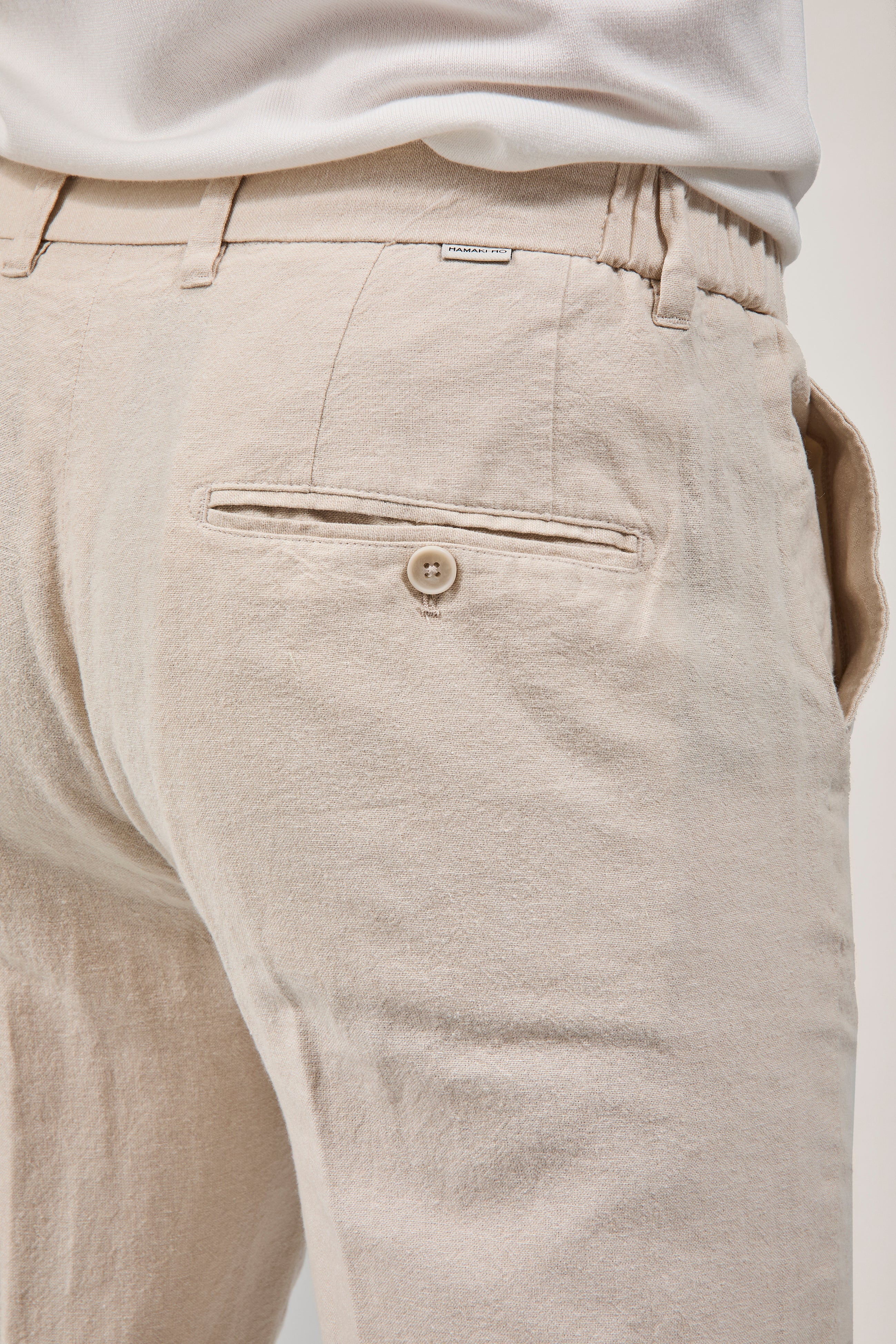 Pantalone Hamaki-ho Lino Beige 1839