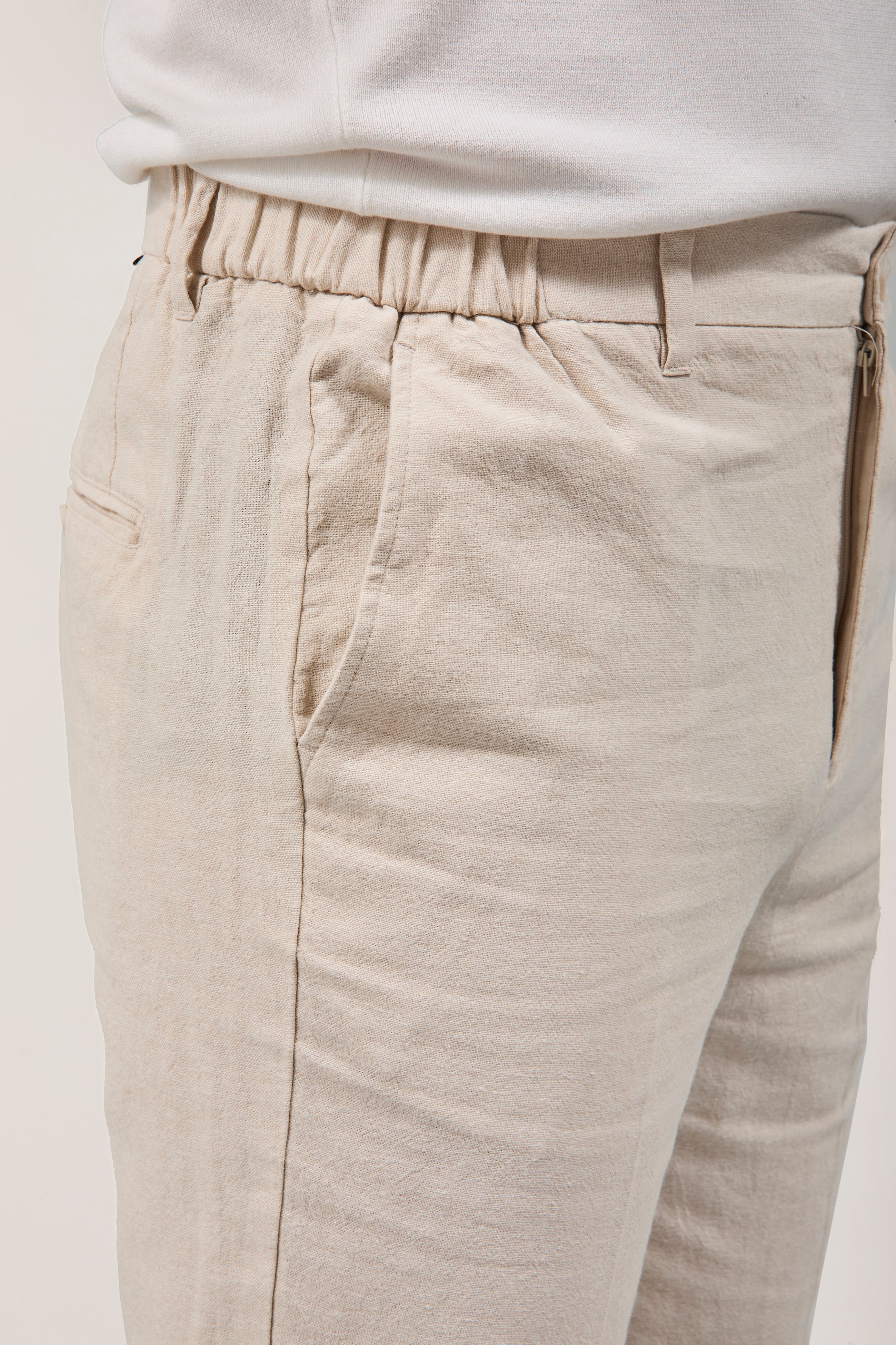 Pantalone Hamaki-ho Lino Beige 1839