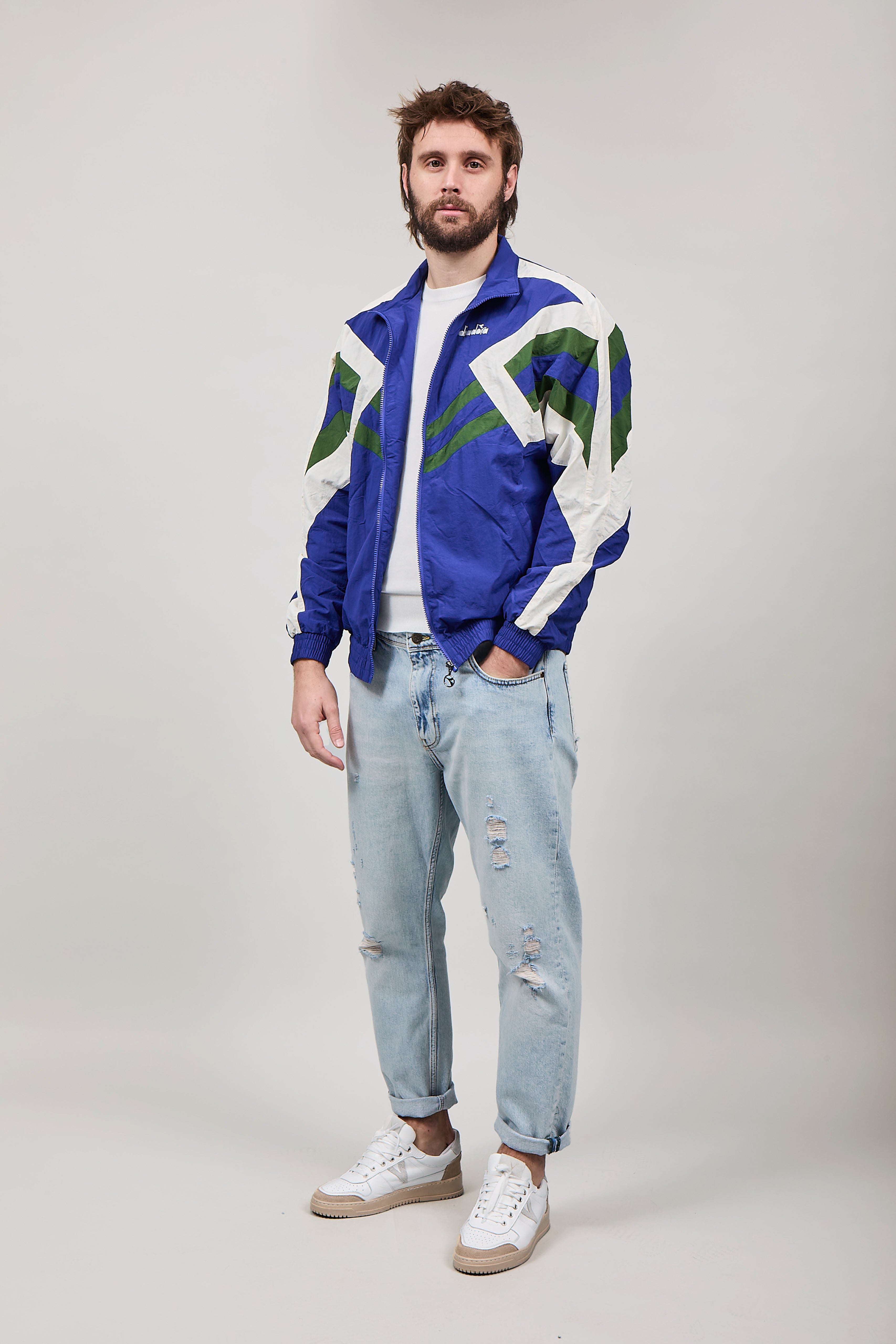 Track Jacket Diadora legacy Blu